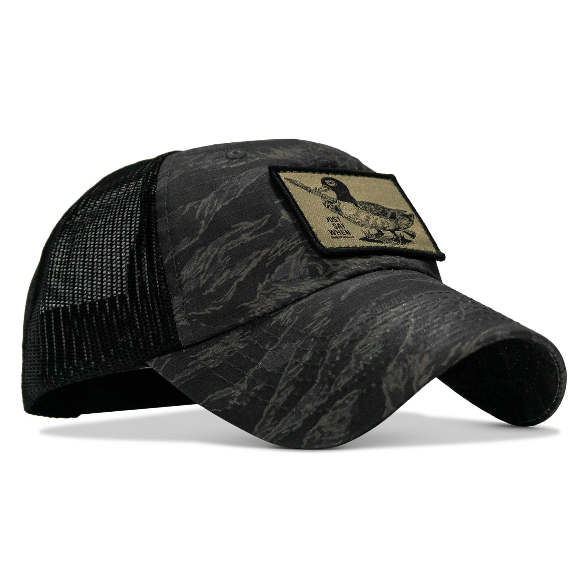 Just Say When Patch. Tactical Ripstop Mesh Snapback Hat sold by Combat Iron Apparel product image thumbnail 3