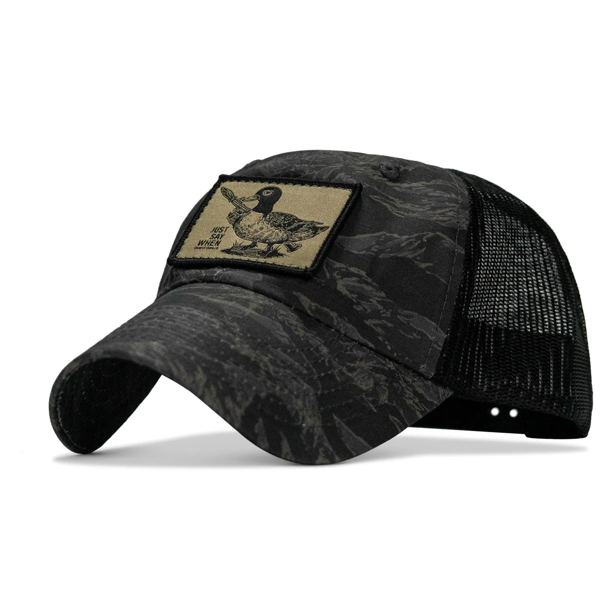 Just Say When Patch. Tactical Ripstop Mesh Snapback Hat sold by Combat Iron Apparel product image thumbnail 2