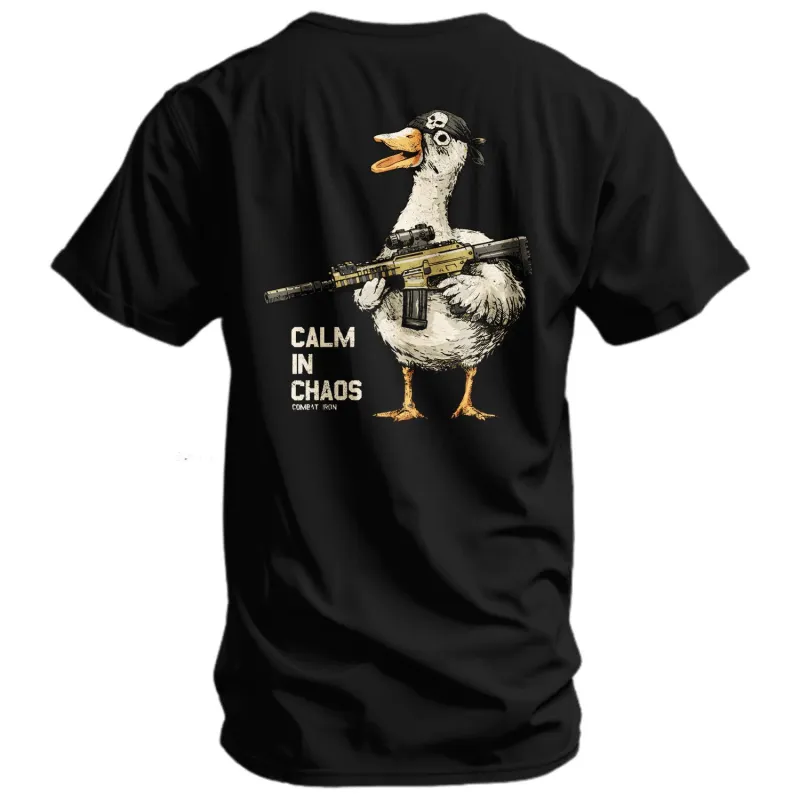 Calm In Chaos Men's T-Shirt made by Combat Iron Apparel