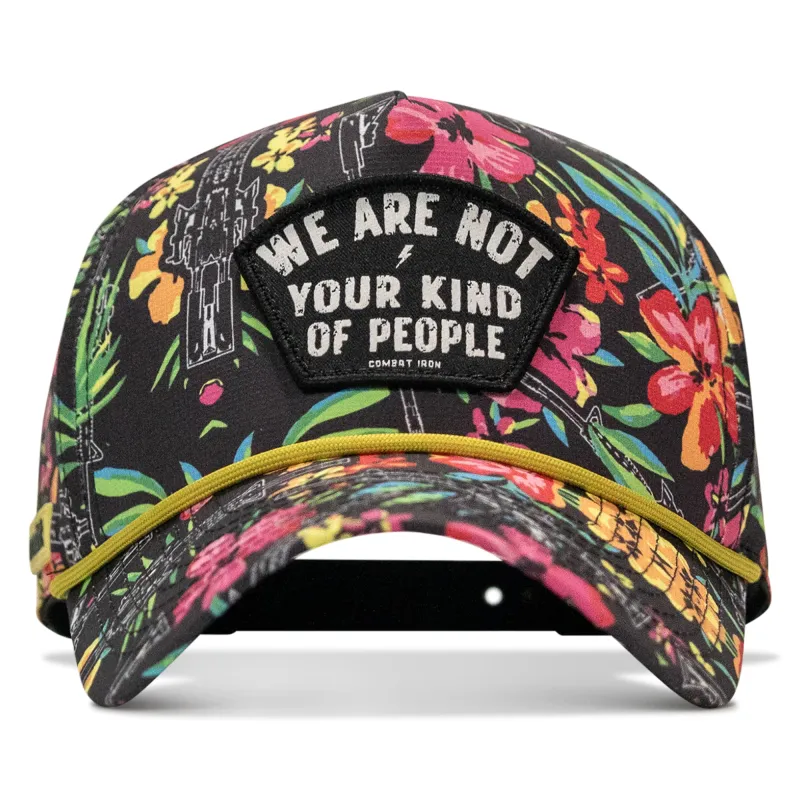 We Are Not Your Kind Of People Patch Weekender Snapback made by Combat Iron Apparel