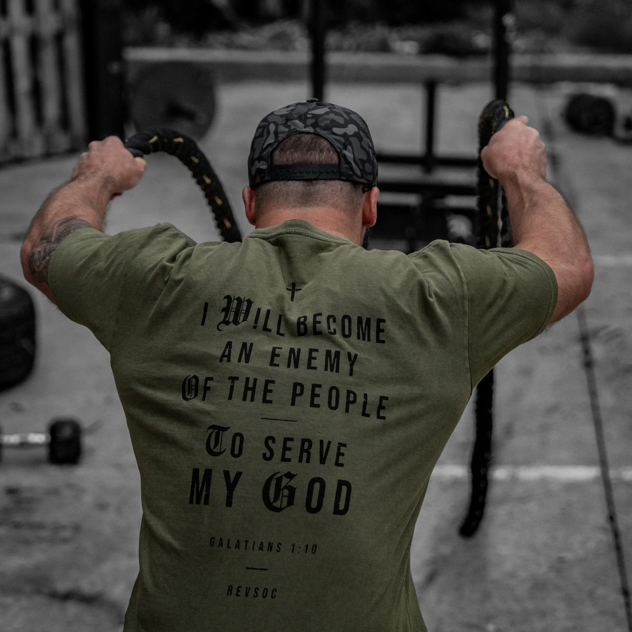 I Will Become An Enemy To The People Vintaged Midweight T-Shirt sold by Combat Iron Apparel product image thumbnail 3