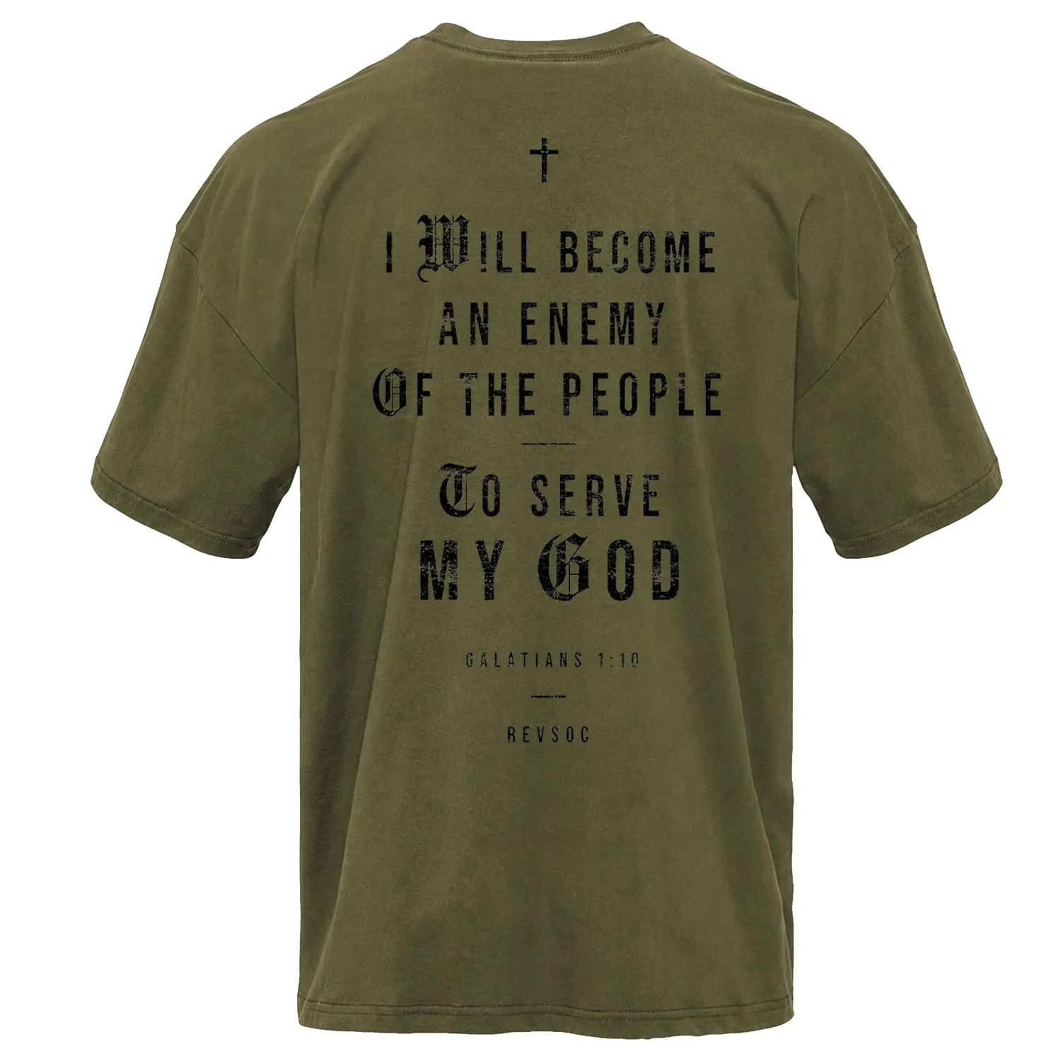 I Will Become An Enemy To The People Vintaged Midweight T-Shirt sold by Combat Iron Apparel