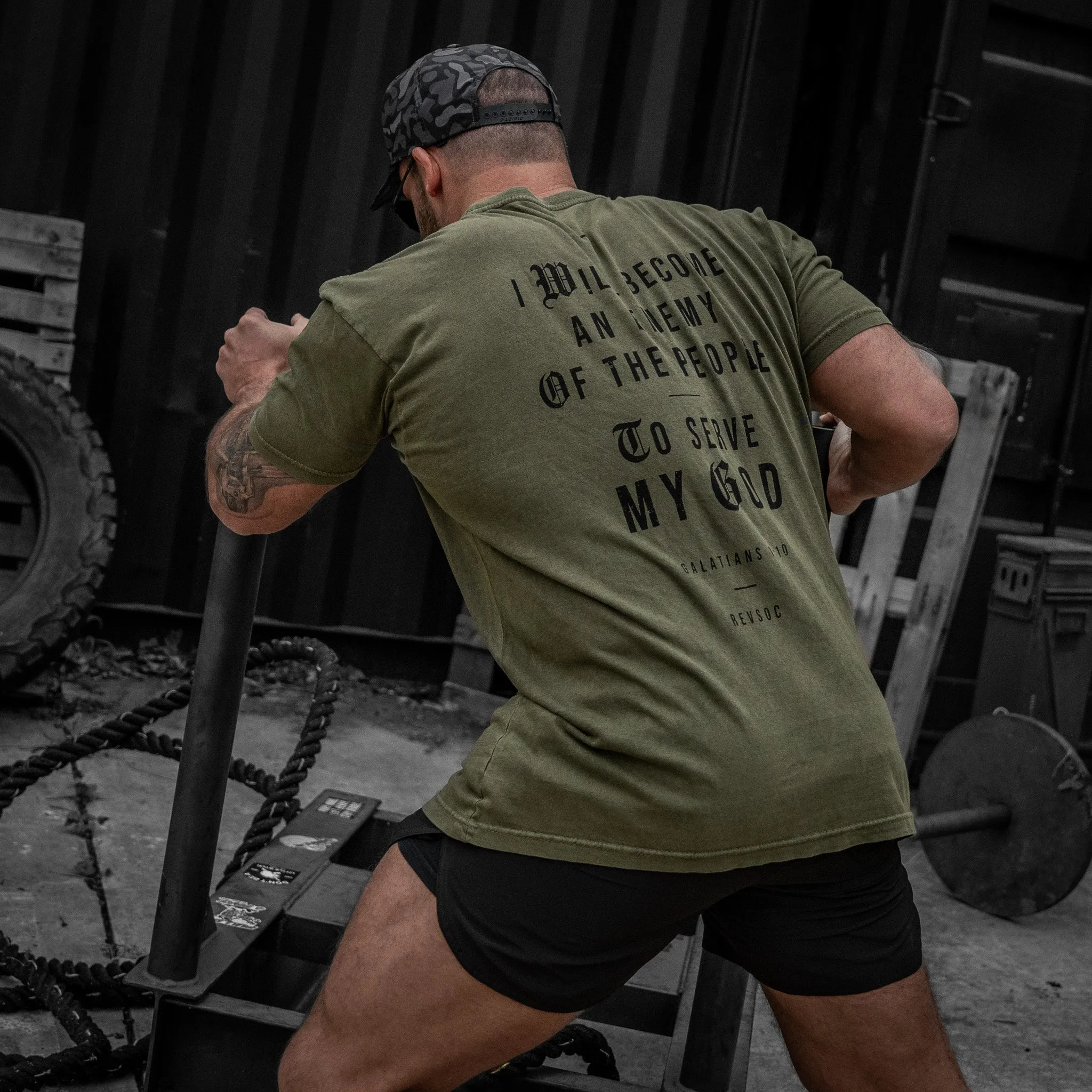 I Will Become An Enemy To The People Vintaged Midweight T-Shirt sold by Combat Iron Apparel product image thumbnail 4