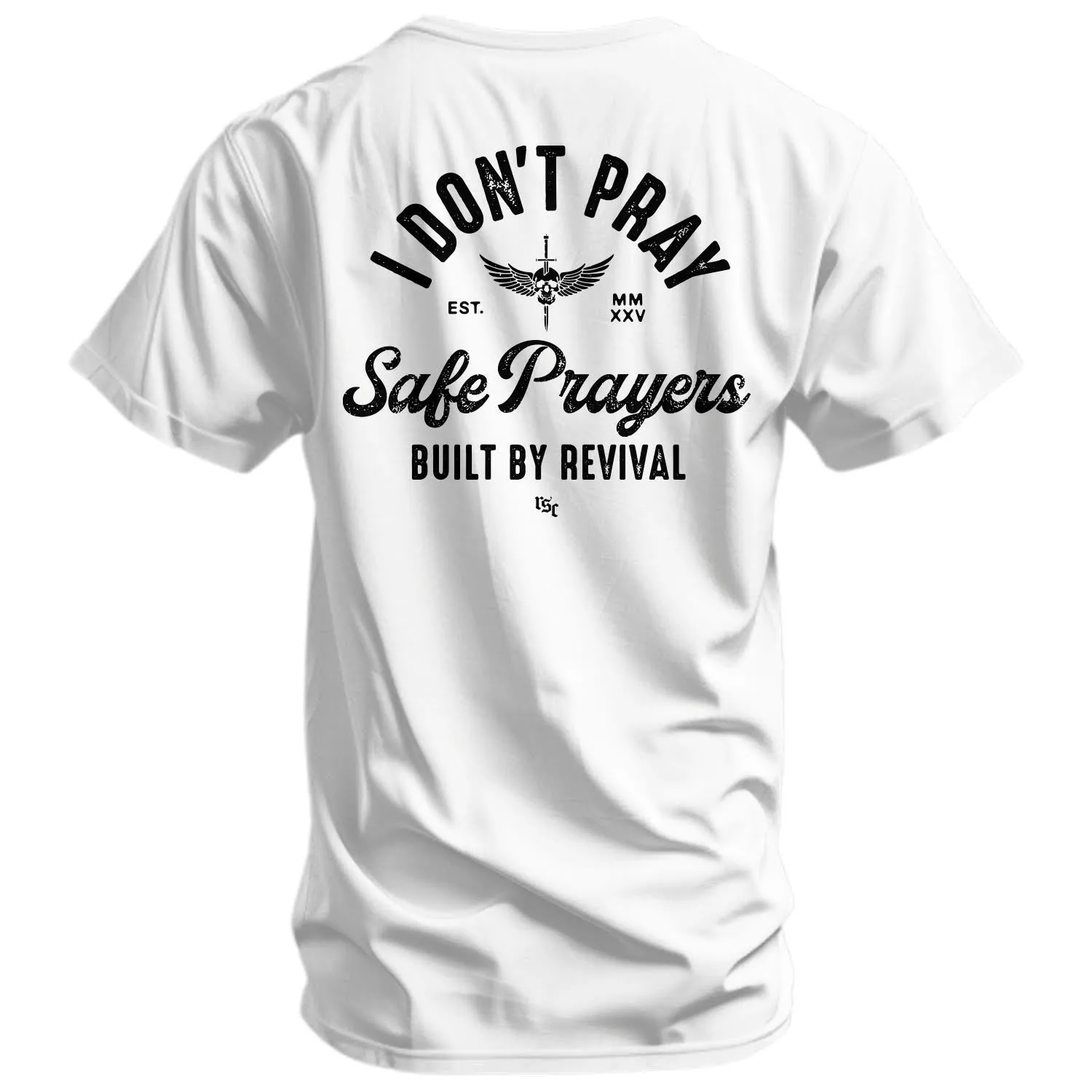 I Don't Pray Safe Prayers Men's T-Shirt sold by Combat Iron Apparel product image thumbnail 2