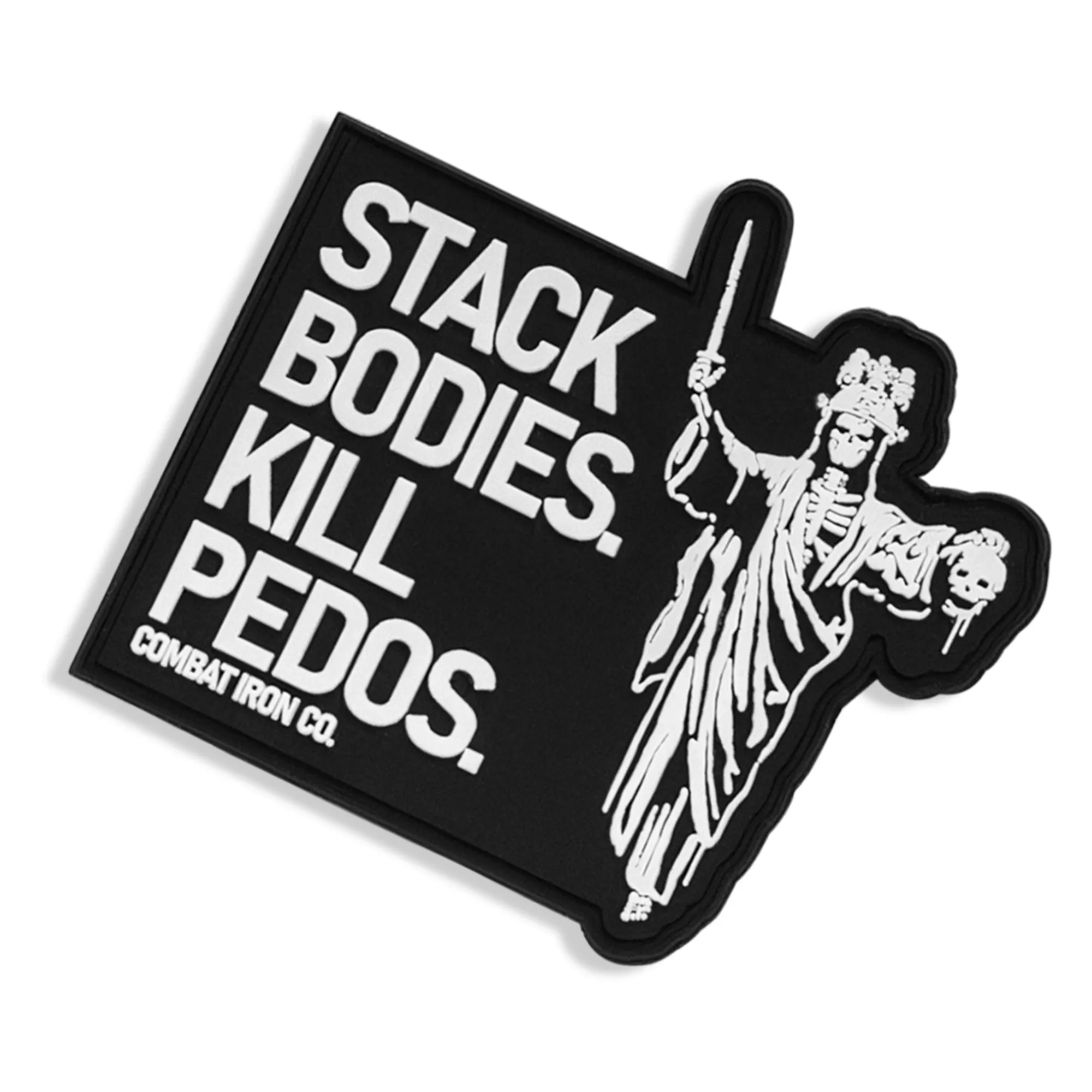 Stack Bodies. Kill Pedos Grim Reaper PVC Patch sold by Combat Iron Apparel product image thumbnail 3