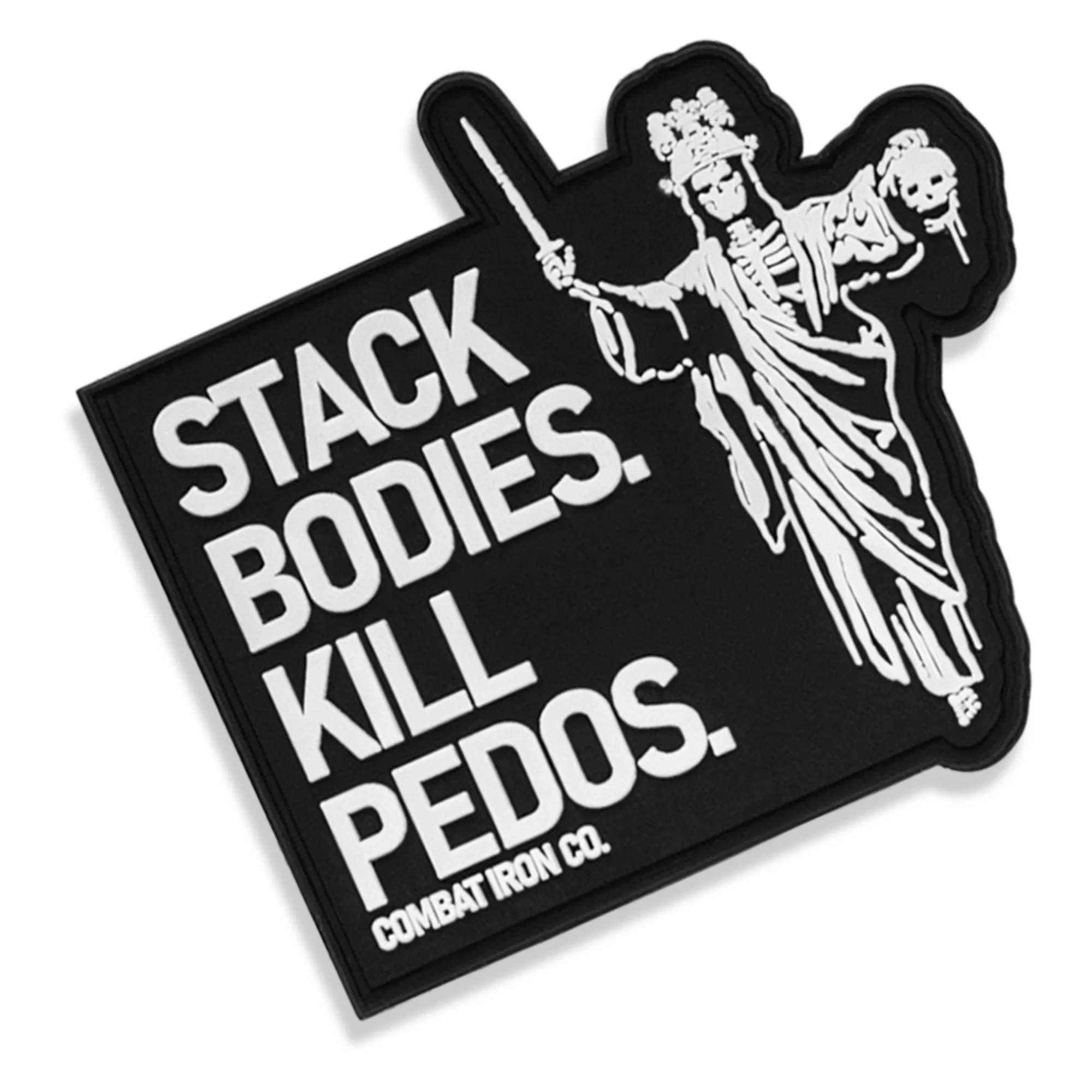 Stack Bodies. Kill Pedos Grim Reaper PVC Patch sold by Combat Iron Apparel product image thumbnail 2