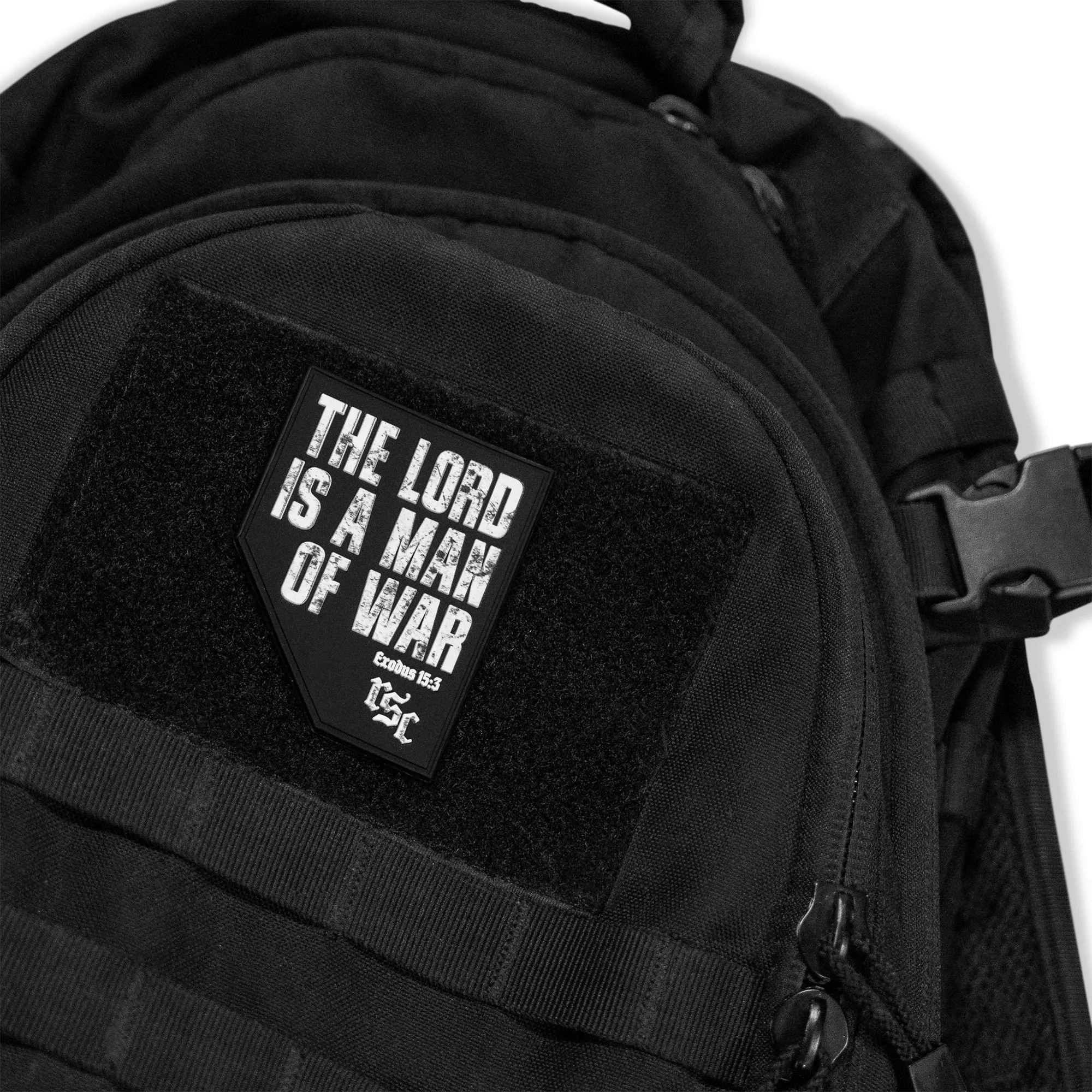 The Lord Is A Man Of War PVC Patch sold by Combat Iron Apparel product image thumbnail 3