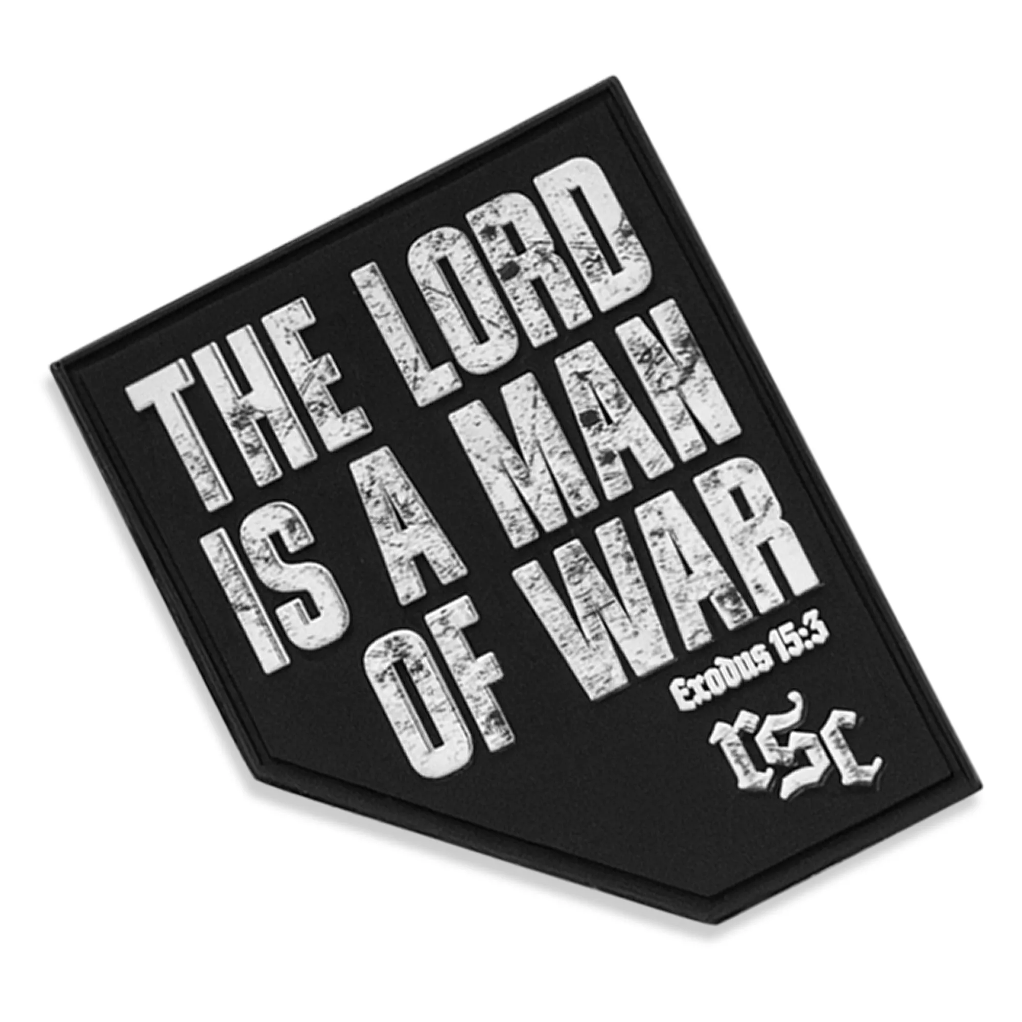 The Lord Is A Man Of War PVC Patch sold by Combat Iron Apparel product image thumbnail 5