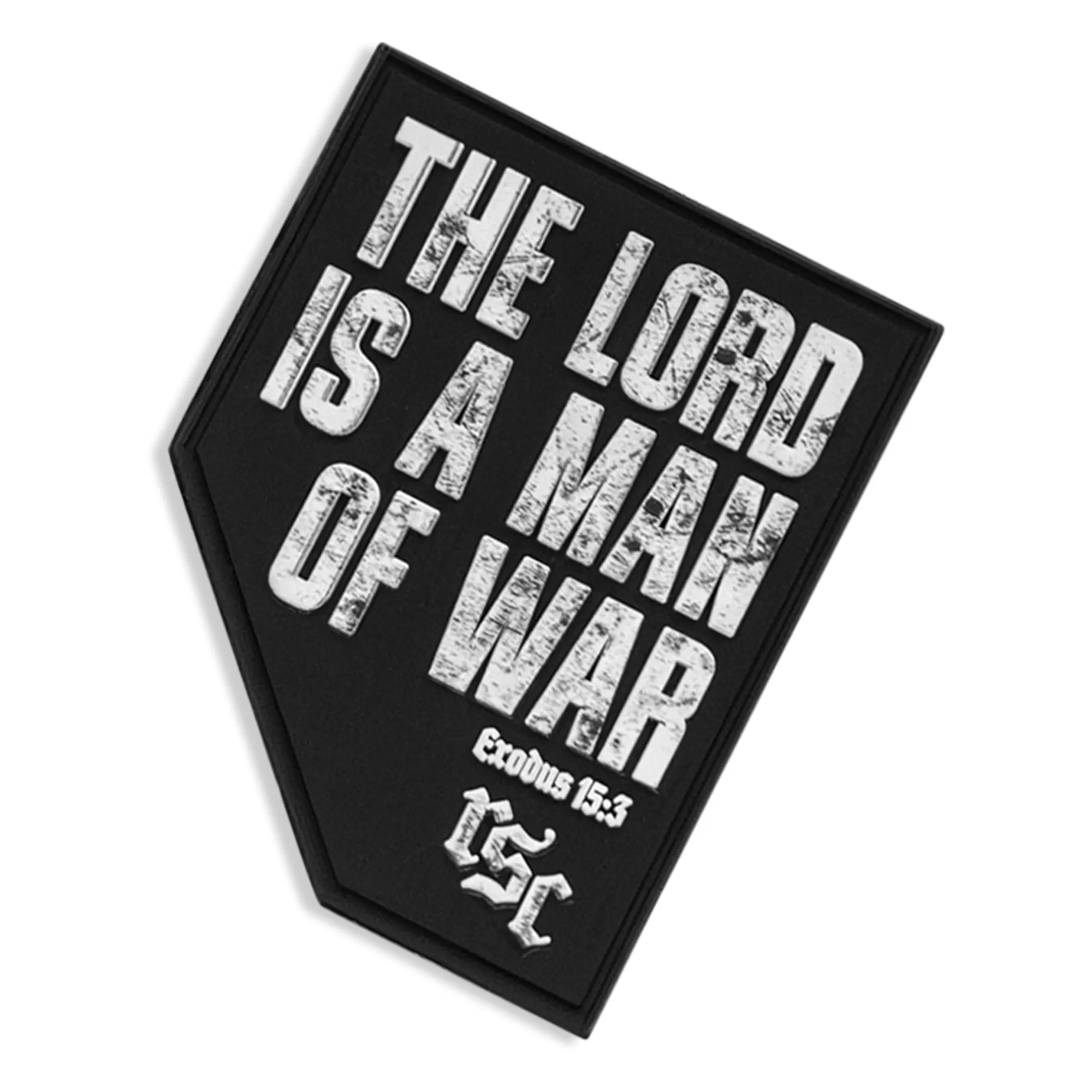 The Lord Is A Man Of War PVC Patch sold by Combat Iron Apparel product image thumbnail 4
