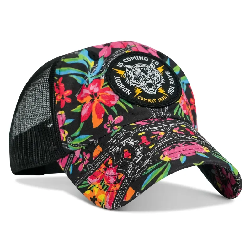 Nobody is Coming To Save You Patch Tactical Ripstop Mesh Snapback Hat made by Combat Iron Apparel