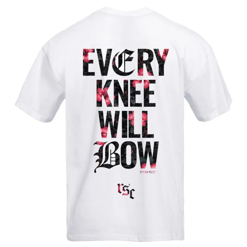 Every Knee Will Bow Men's Heavyweight T-Shirt made by Combat Iron Apparel