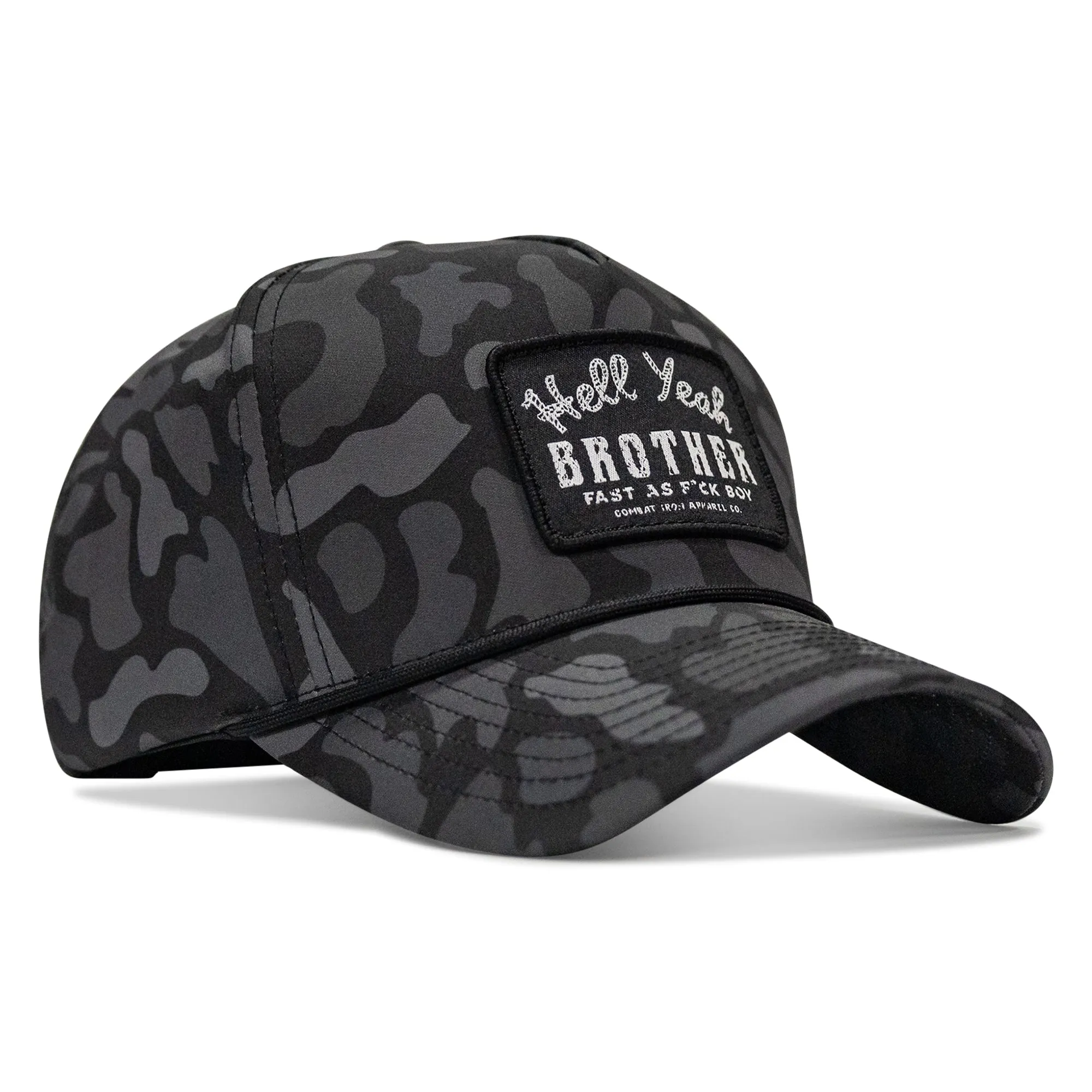 Hell Yeah Brother 5 Pannel Rope Snapback Hat sold by Combat Iron Apparel product image thumbnail 3