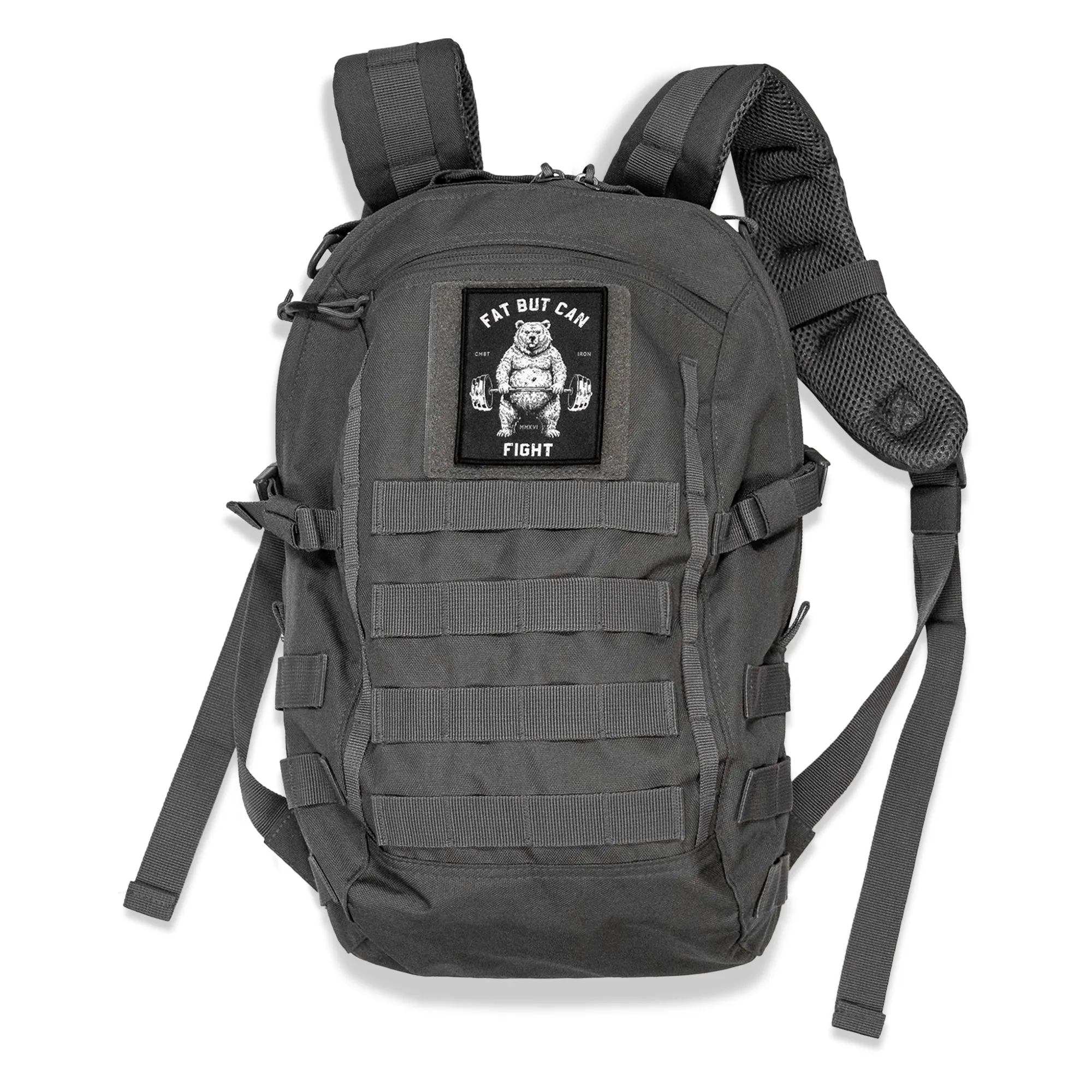 Fat But Can Fight Velcro Patch sold by Combat Iron Apparel product image thumbnail 3