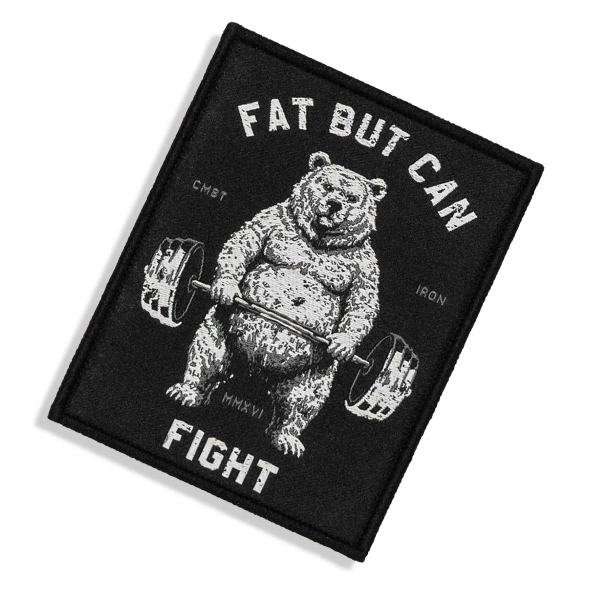 Fat But Can Fight Velcro Patch sold by Combat Iron Apparel product image thumbnail 5