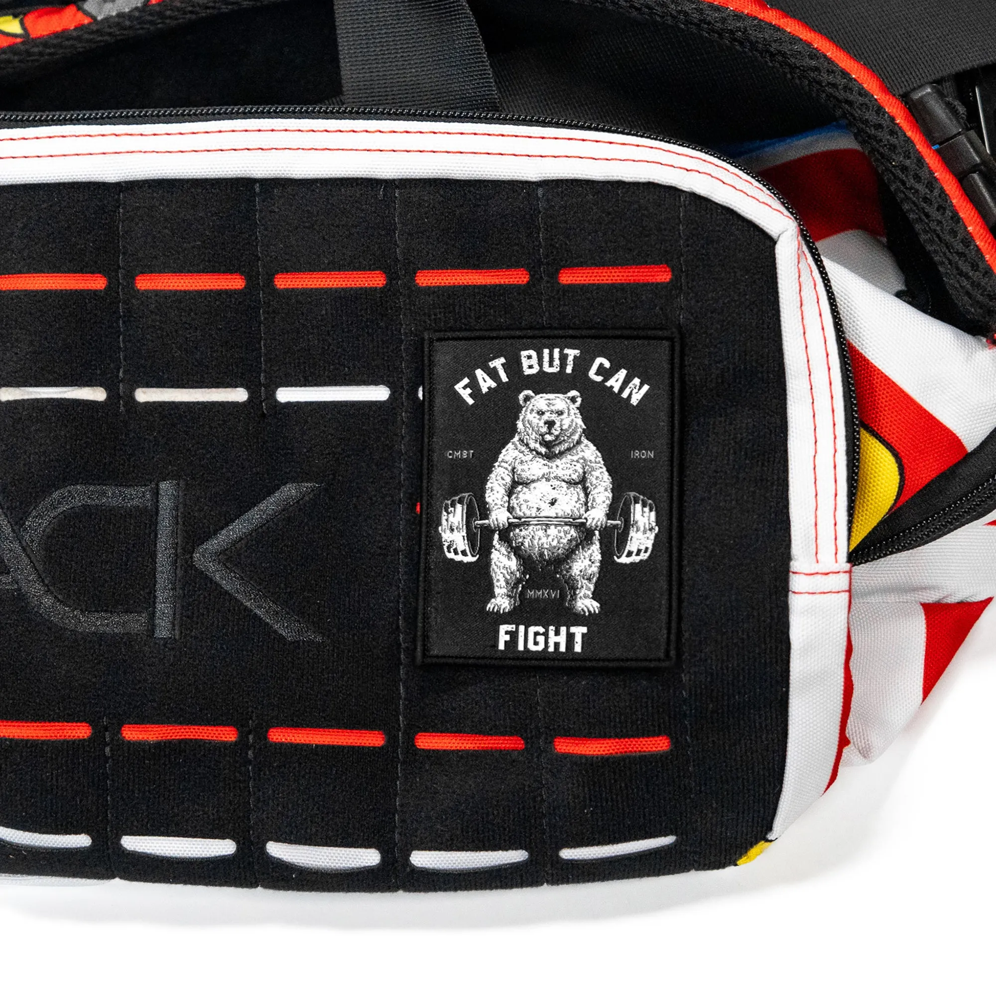Fat But Can Fight Velcro Patch sold by Combat Iron Apparel product image thumbnail 2