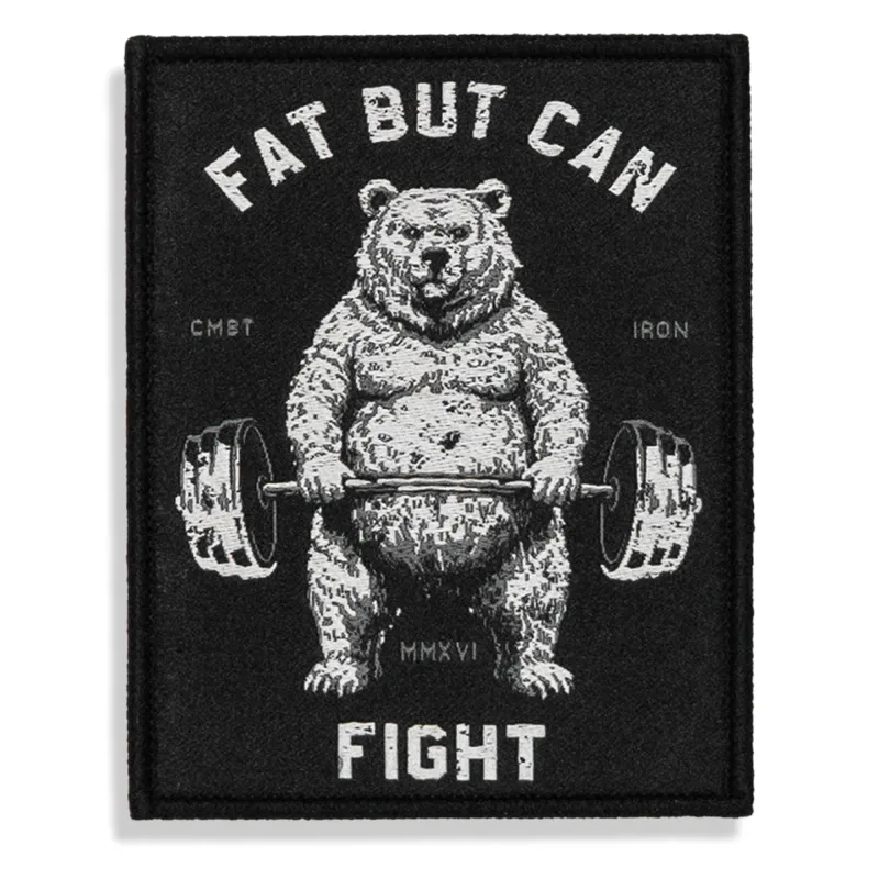 Fat But Can Fight Velcro Patch made by Combat Iron Apparel