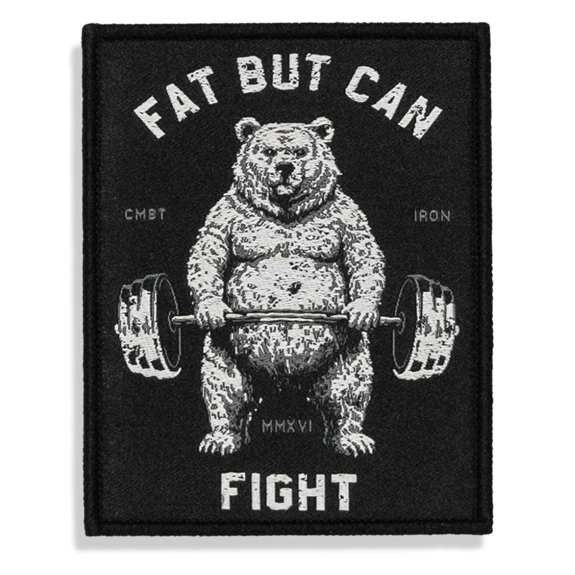Fat But Can Fight Velcro Patch sold by Combat Iron Apparel