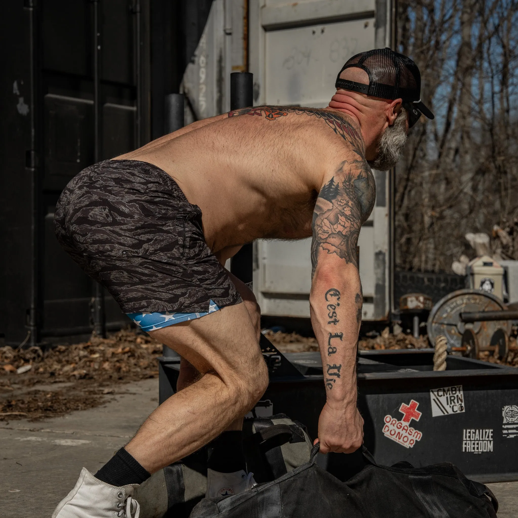 Men's Forged Training Shorts sold by Combat Iron Apparel product image thumbnail 4