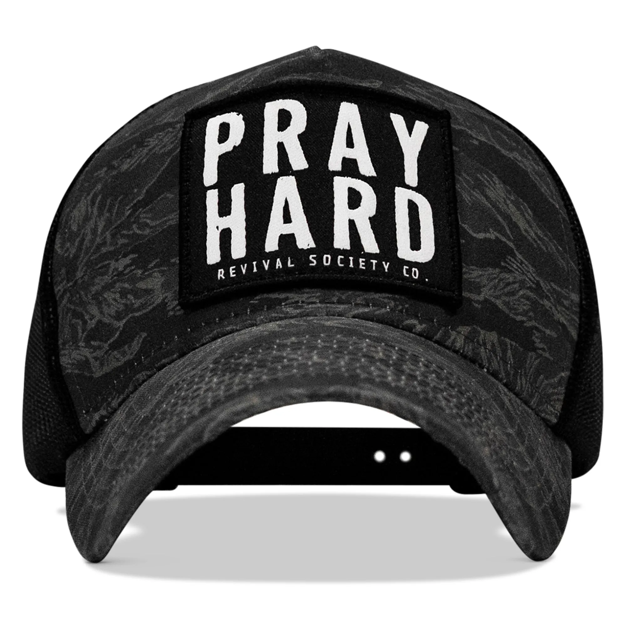 Pray Hard Patch Five Panel Breacher Snapback Hat sold by Combat Iron Apparel