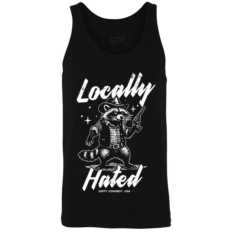 Locally Hated Men's Tank Top made by Combat Iron Apparel