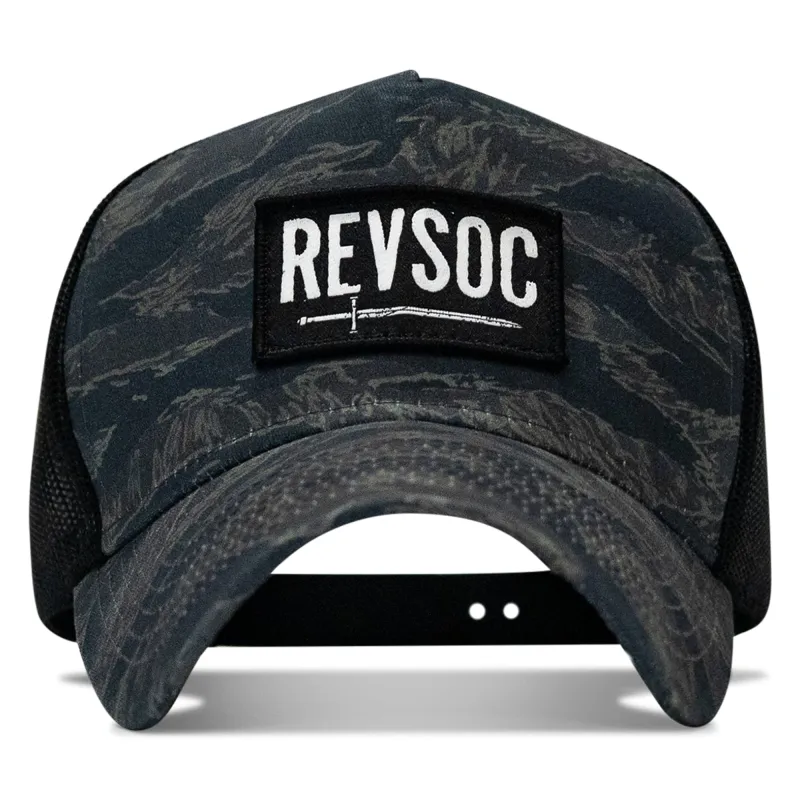 Revsoc Classic Patch Five Panel Breacher Snapback Hat made by Combat Iron Apparel