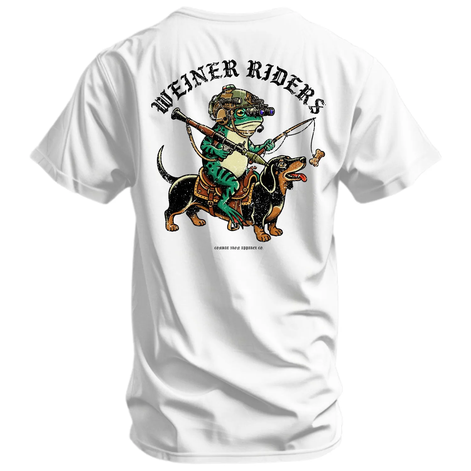 Weiner Riders Men's T-Shirt sold by Combat Iron Apparel