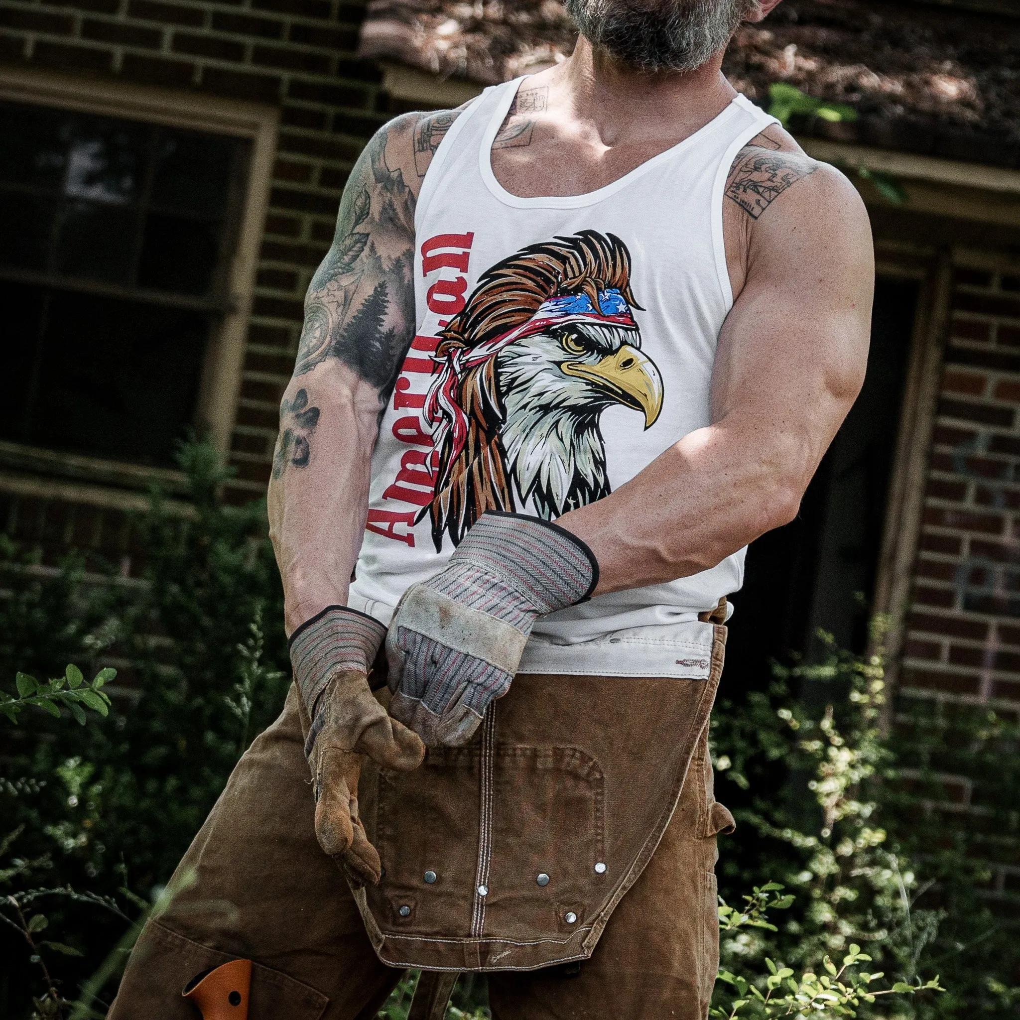 American Eagle Men's Tank Top sold by Combat Iron Apparel product image thumbnail 5