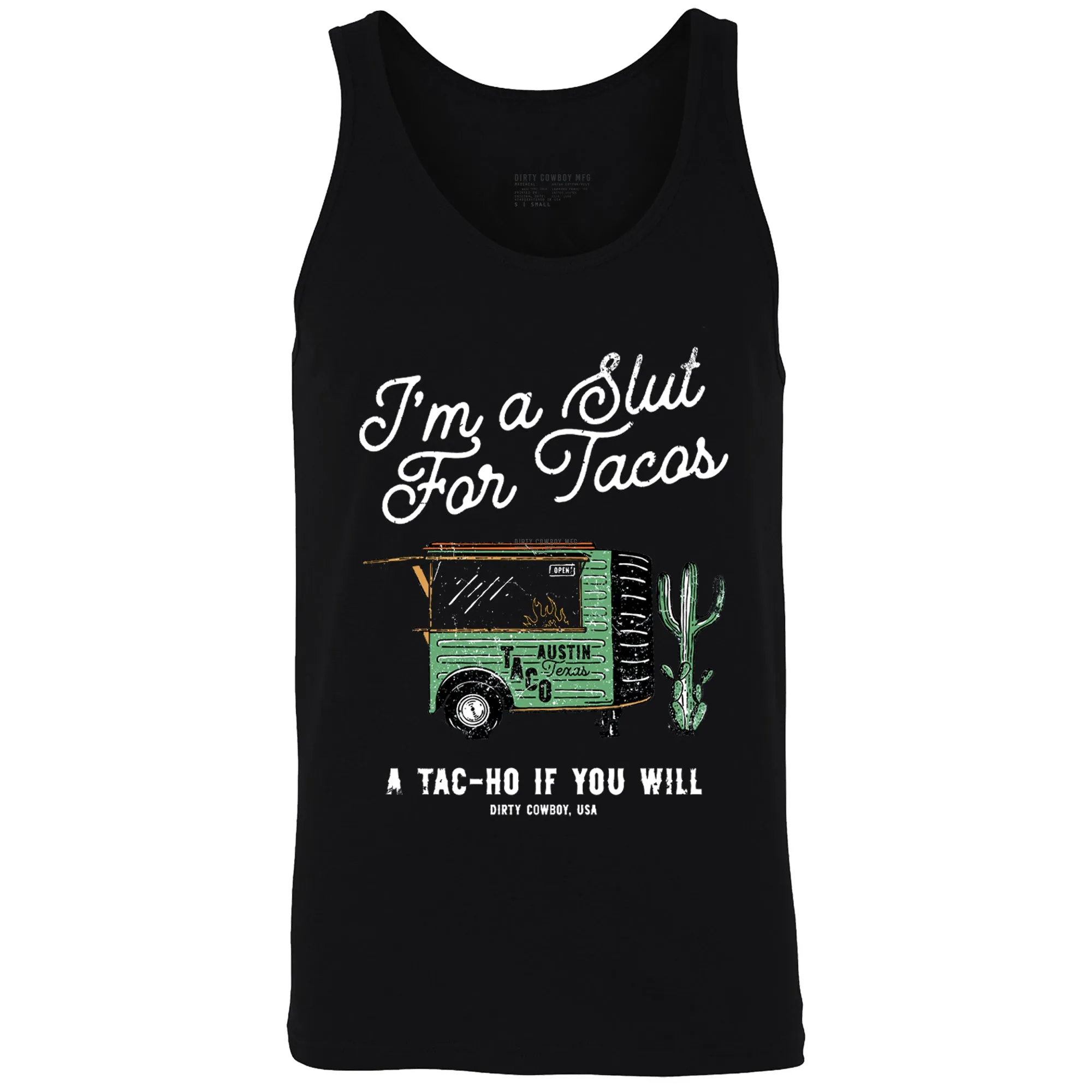 Slut For Taco's Men's Tank Top sold by Combat Iron Apparel