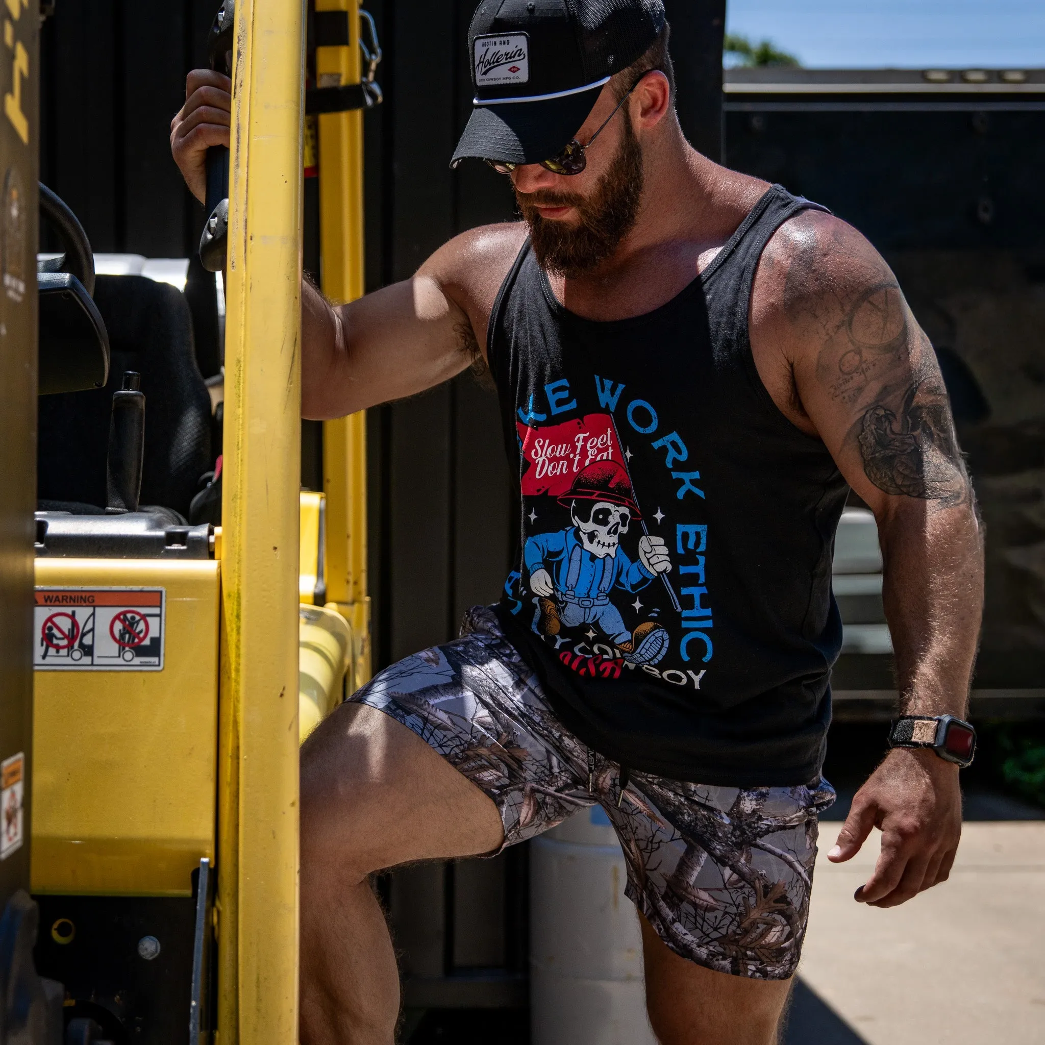 Can't Fake Work Ethic Men's Tank Top sold by Combat Iron Apparel product image thumbnail 4