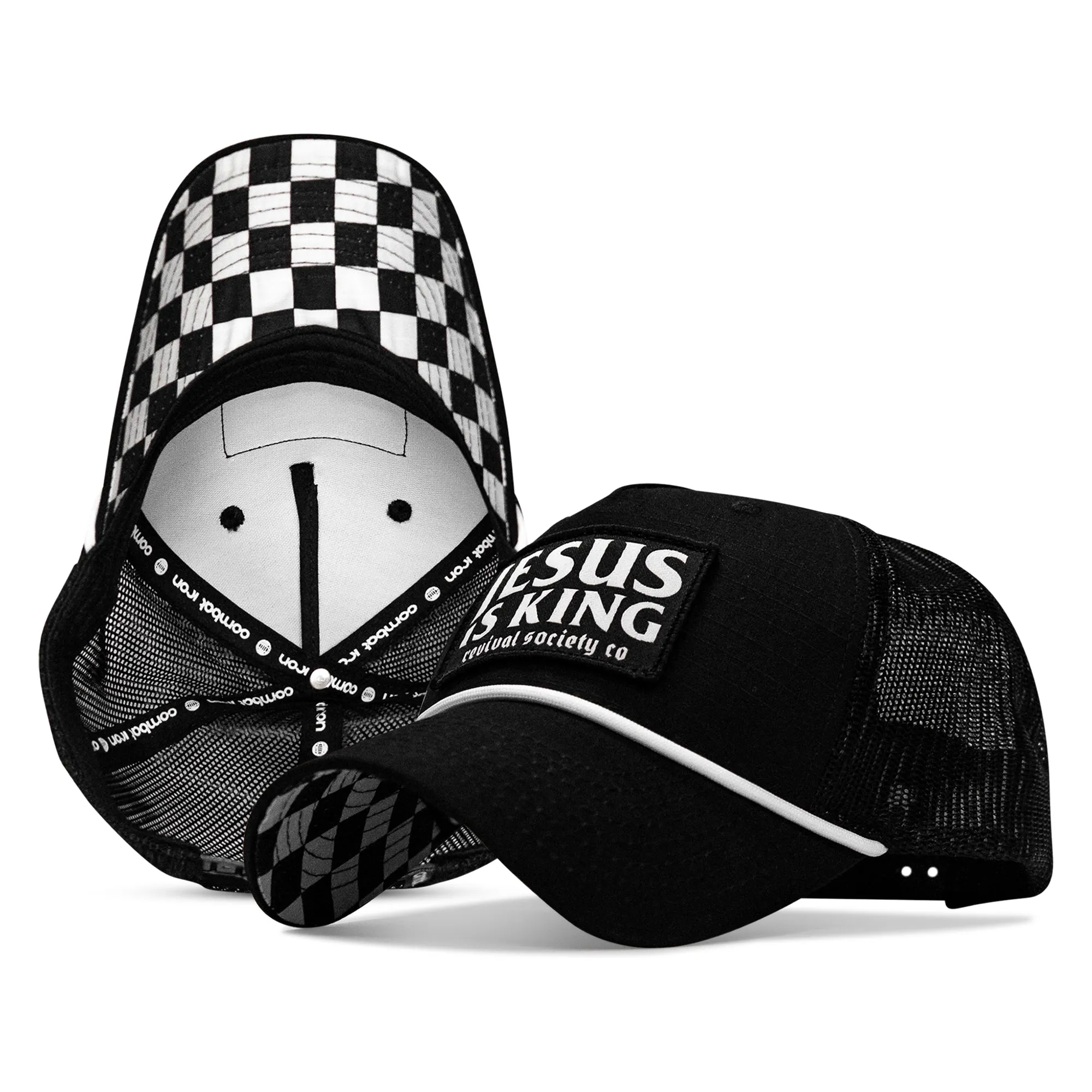 Jesus Is King Classic 5 Panel Ripstop Rope Snapback Hat sold by Combat Iron Apparel product image thumbnail 2