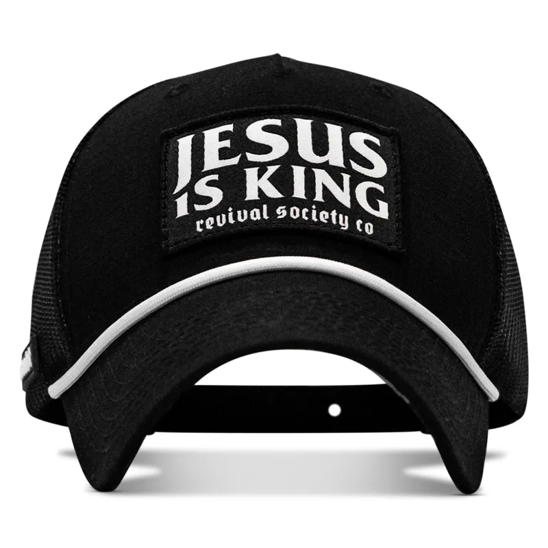 Jesus Is King Classic 5 Panel Ripstop Rope Snapback Hat made by Combat Iron Apparel