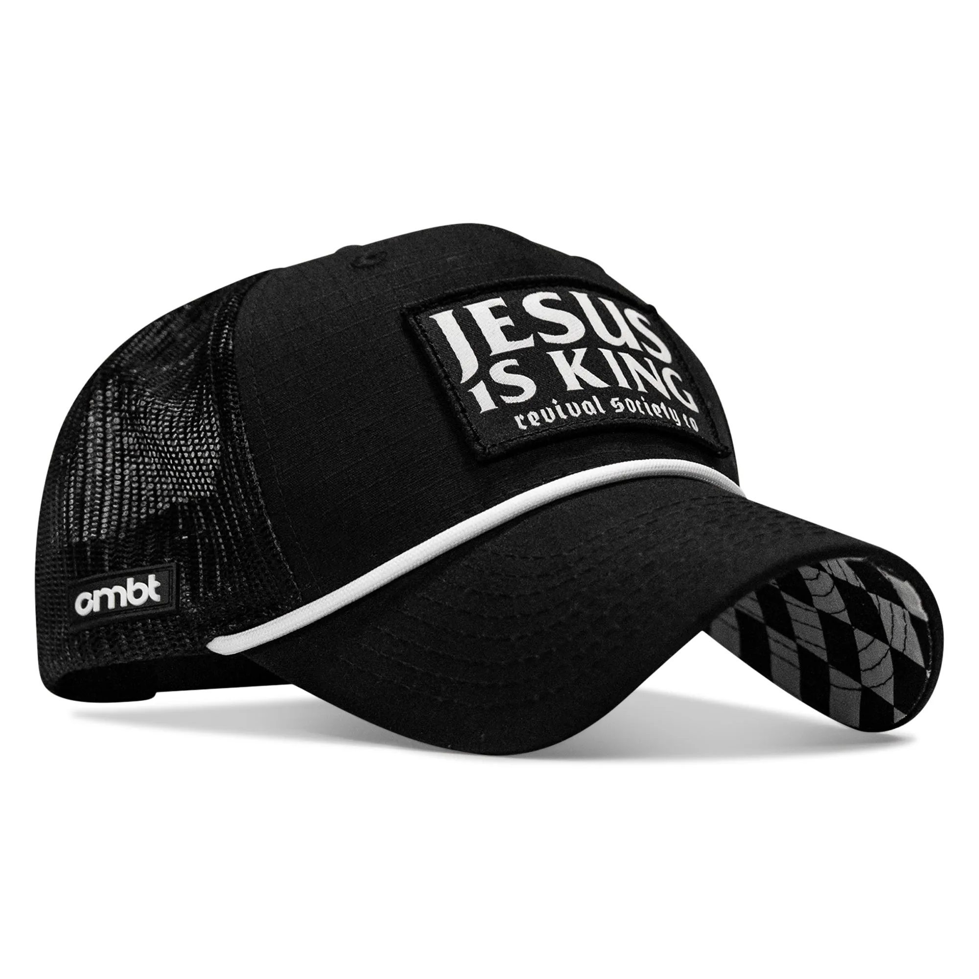 Jesus Is King Classic 5 Panel Ripstop Rope Snapback Hat sold by Combat Iron Apparel product image thumbnail 4
