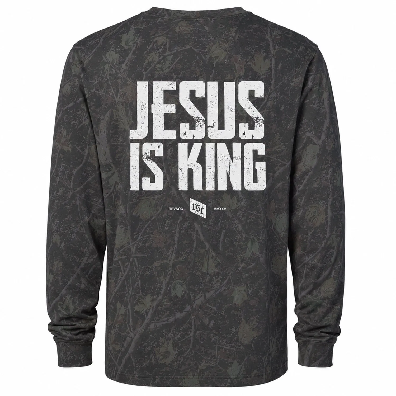 Jesus Is King Premium Long Sleeve Tee sold by Combat Iron Apparel