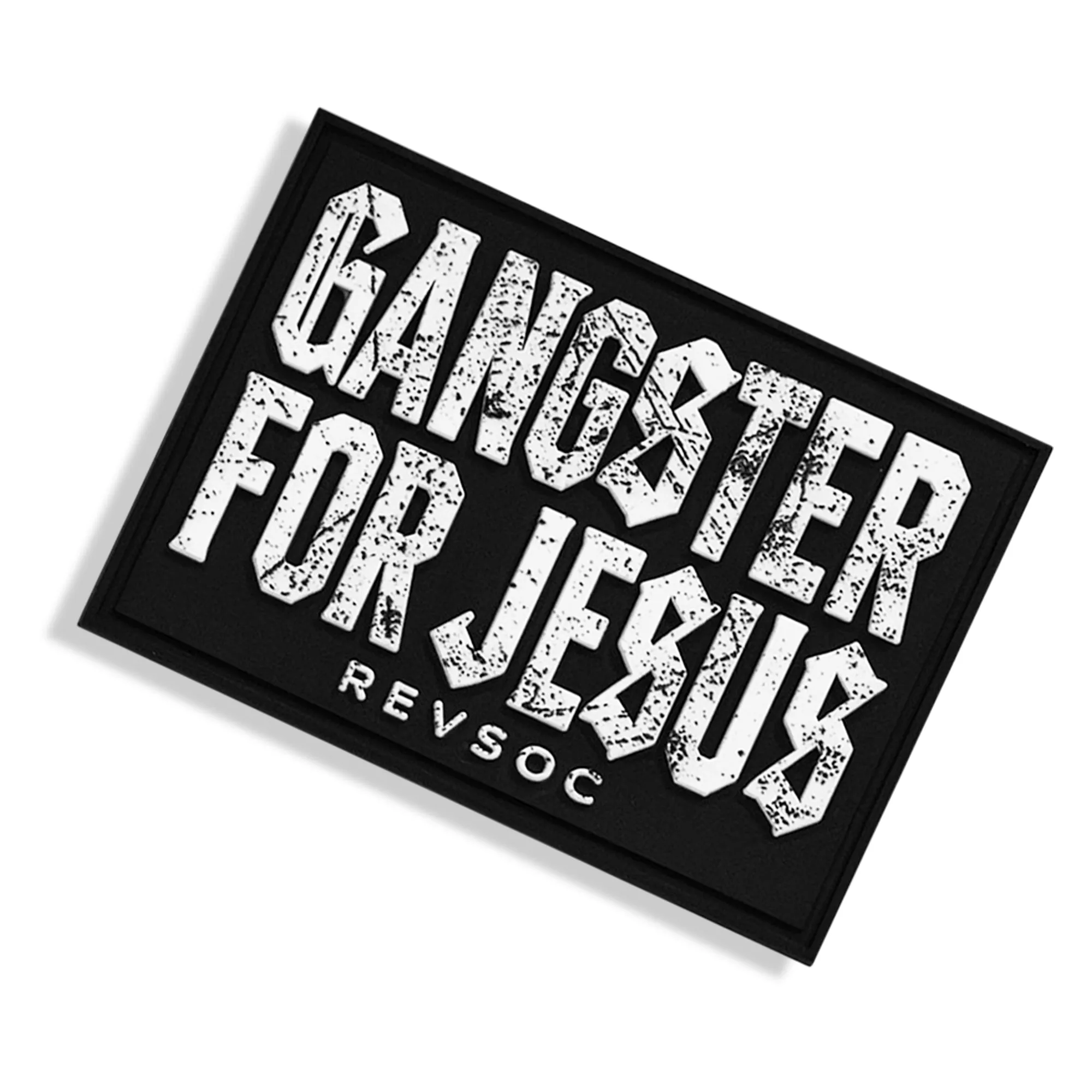 Gangster For Jesus PVC Patch sold by Combat Iron Apparel product image thumbnail 3