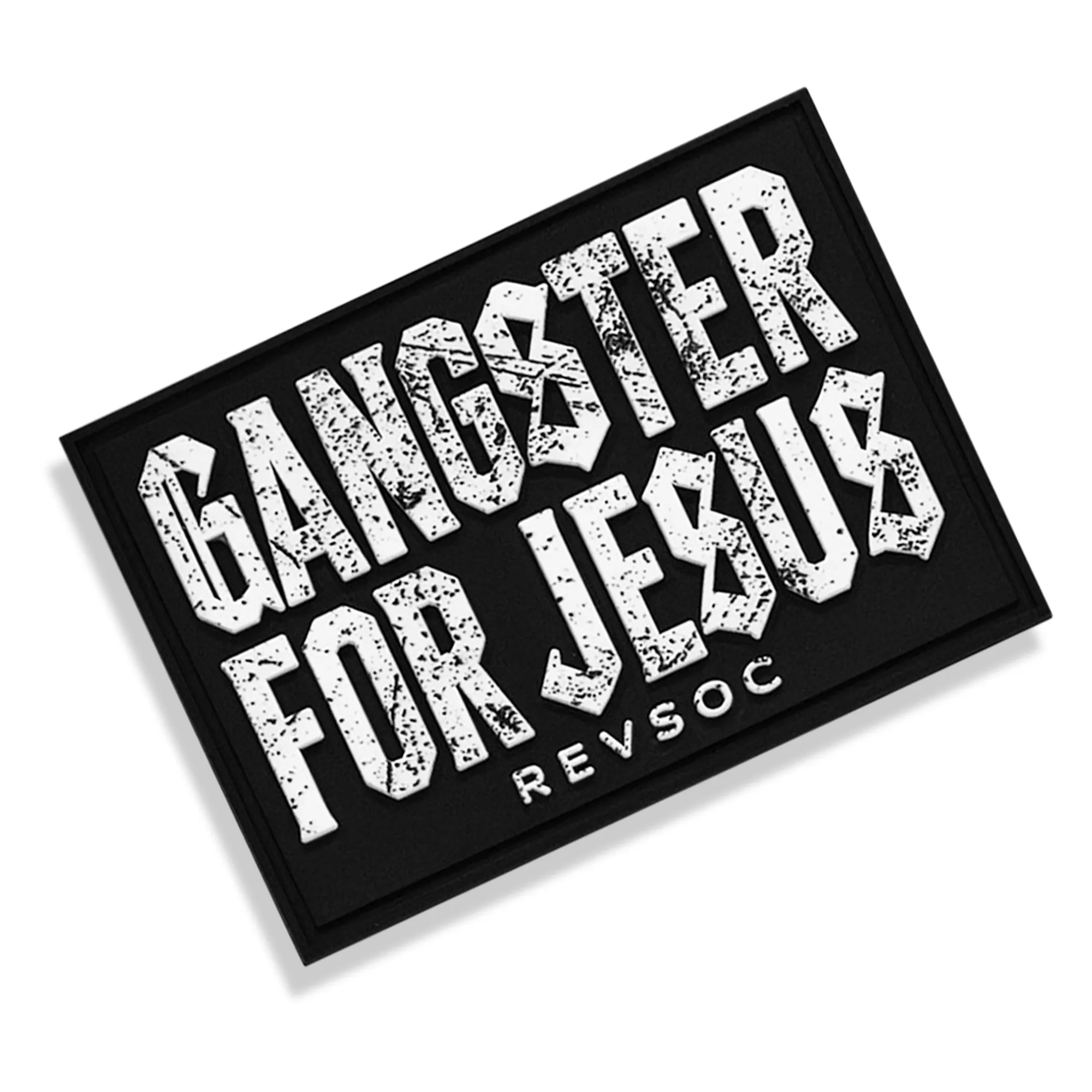 Gangster For Jesus PVC Patch sold by Combat Iron Apparel product image thumbnail 2