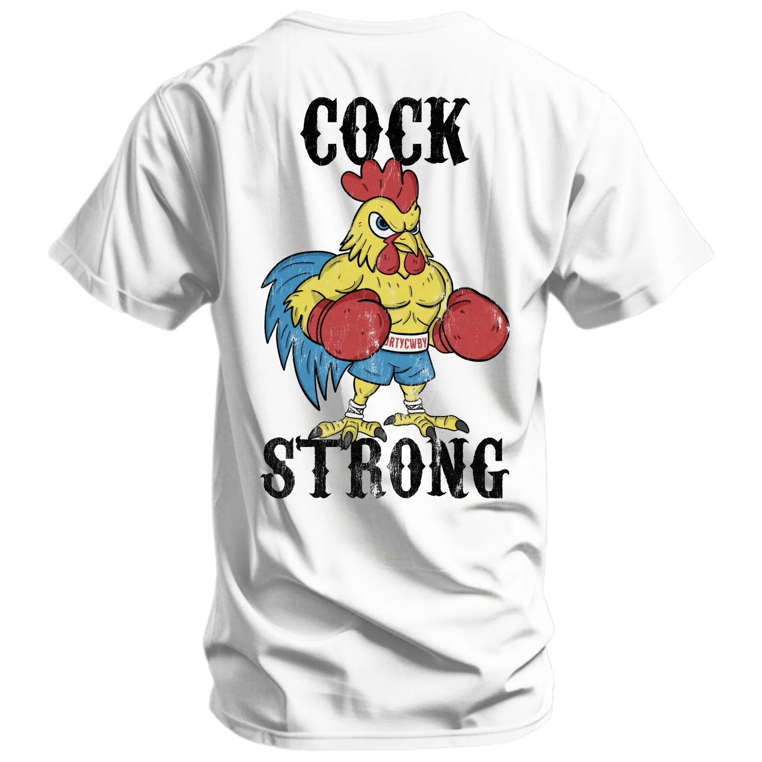 Boxing Chicken Strong Men's T-Shirt sold by Combat Iron Apparel product image thumbnail 2
