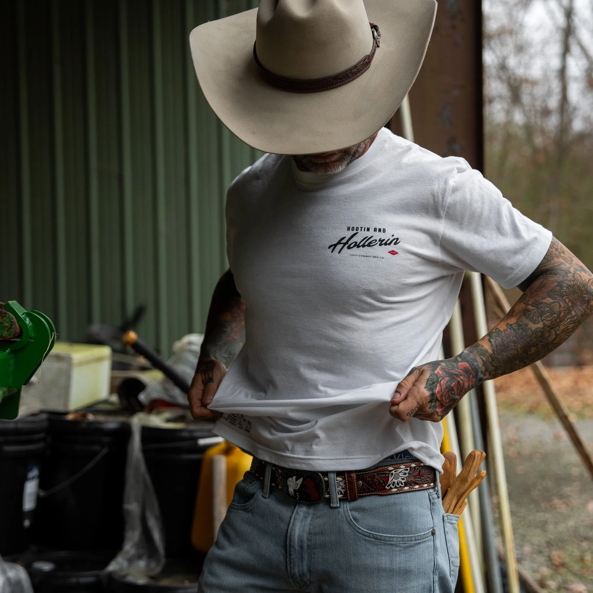 Hootin And Hollerin Men's T-Shirt sold by Combat Iron Apparel product image thumbnail 5