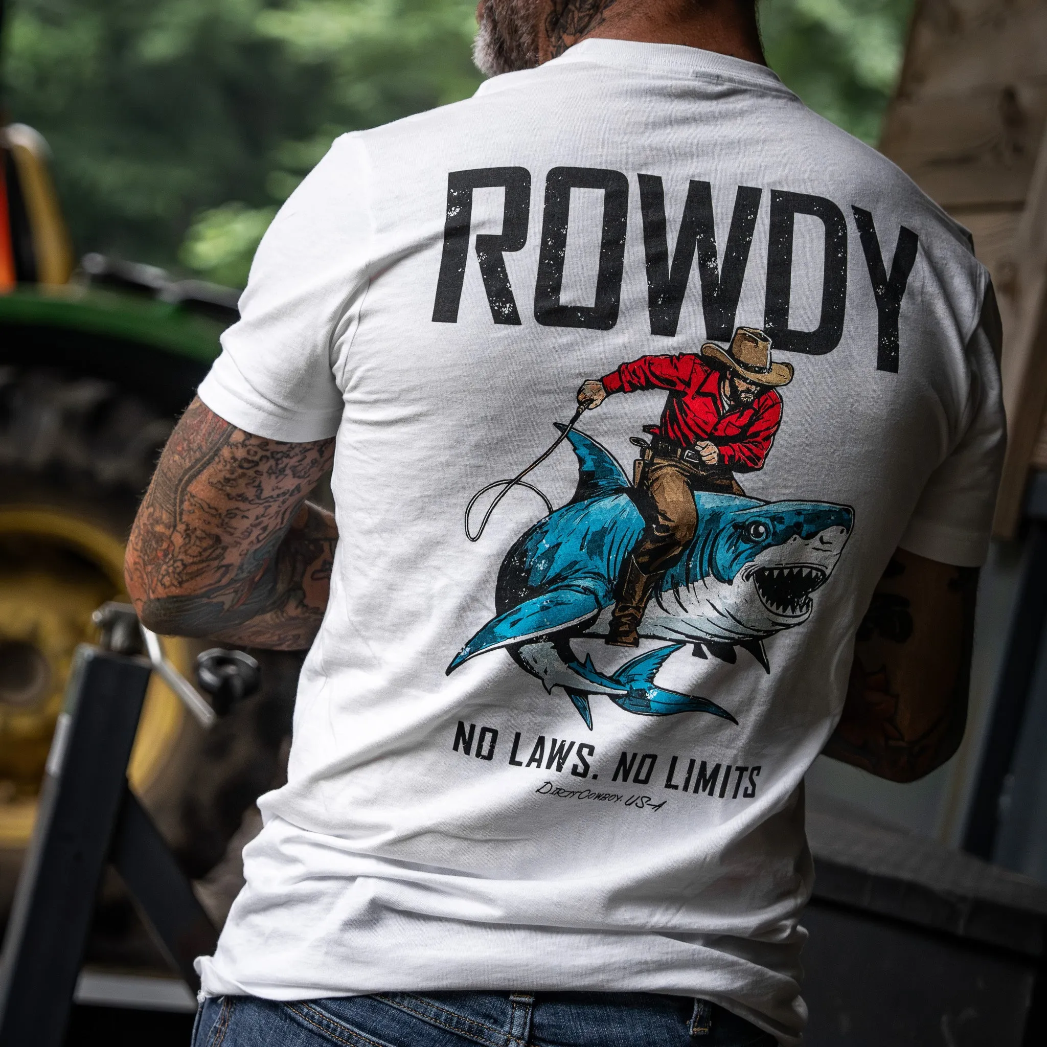Rowdy No Limits. No Laws. Men's T-Shirt sold by Combat Iron Apparel product image thumbnail 4