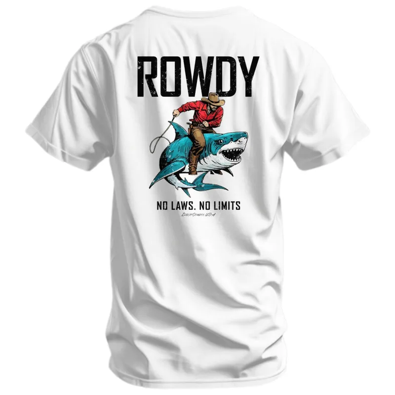 Rowdy No Limits. No Laws. Men's T-Shirt made by Combat Iron Apparel