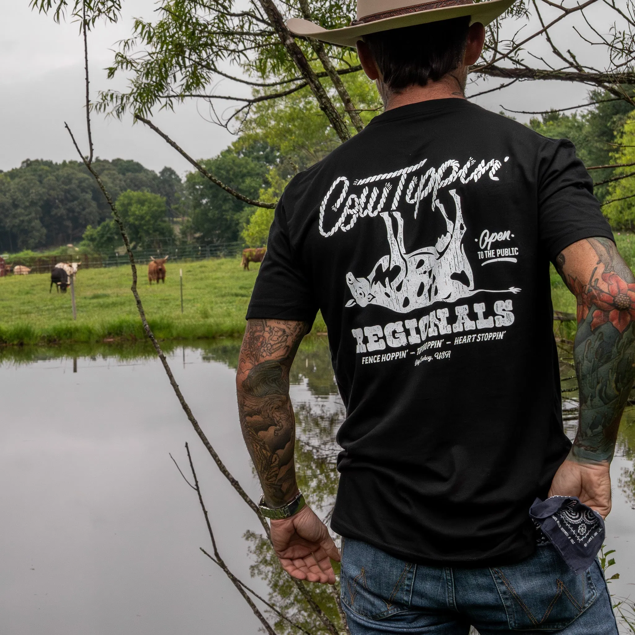 Cow Tippin' Regionals Men's T-Shirt sold by Combat Iron Apparel product image thumbnail 4