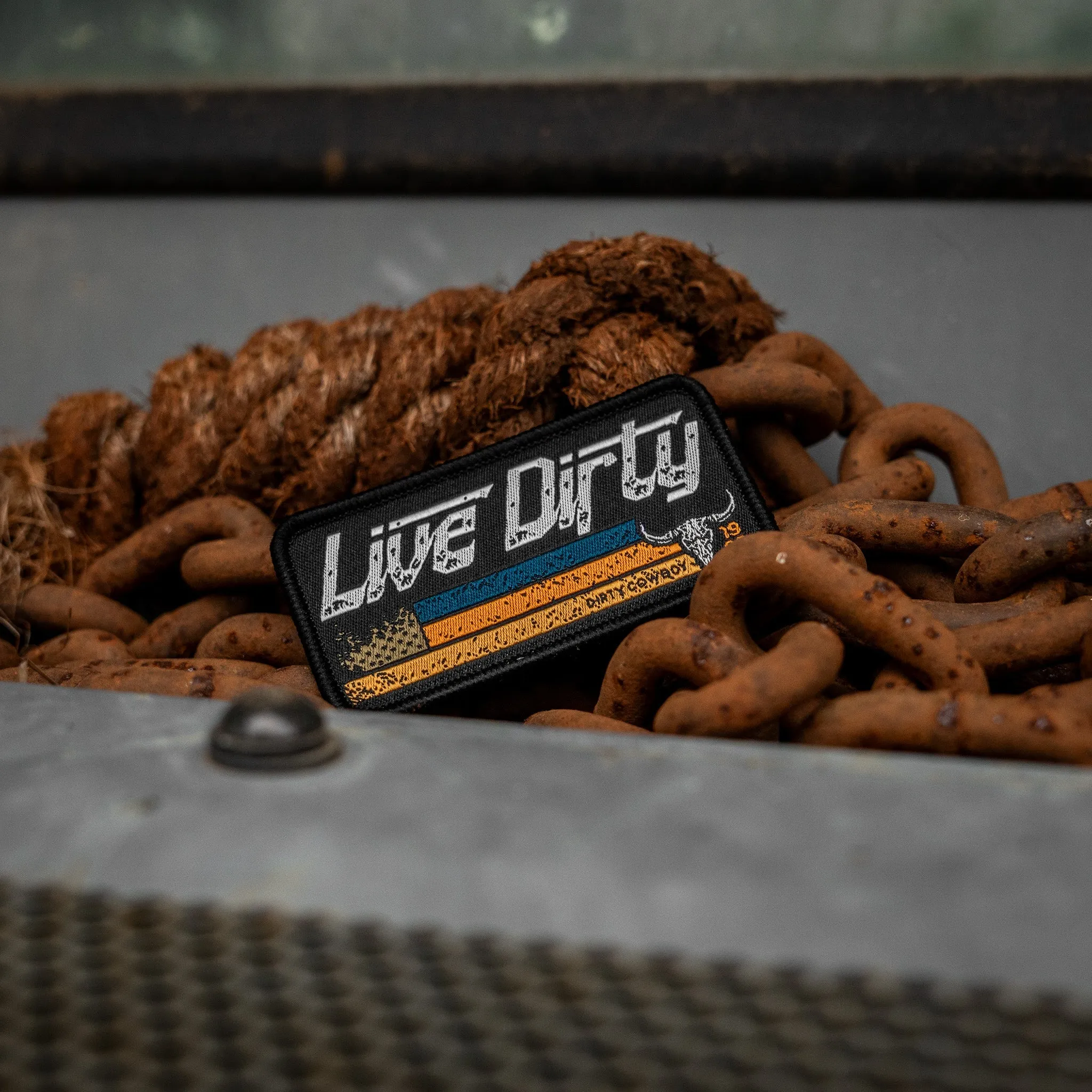 Live Dirty Flag Velcro Patch sold by Combat Iron Apparel product image thumbnail 3