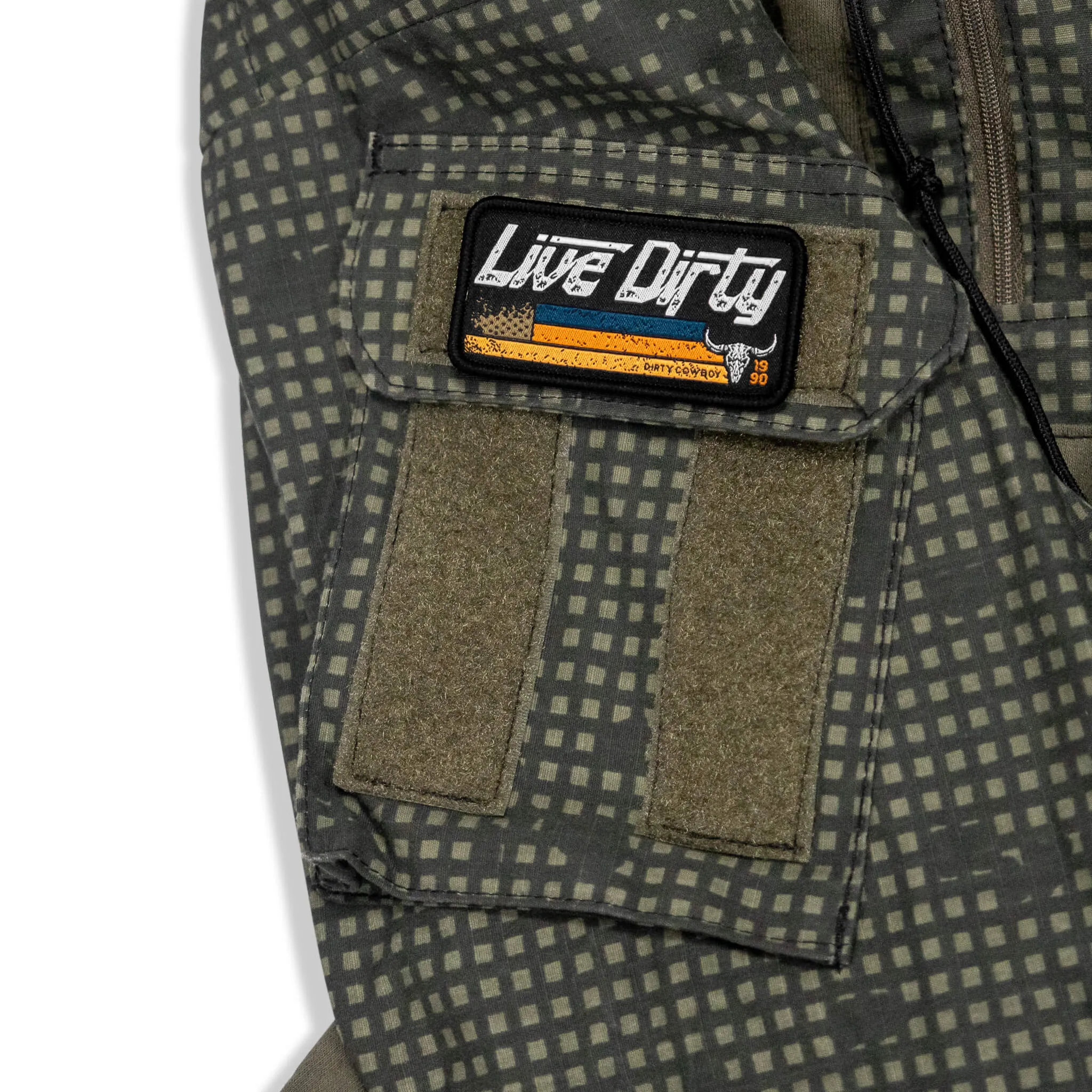 Live Dirty Flag Velcro Patch sold by Combat Iron Apparel product image thumbnail 2