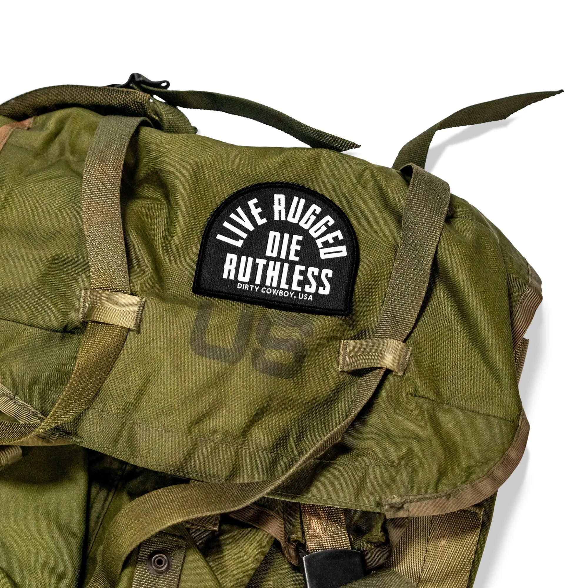 Live Rugged. Die Ruthless Velcro Patch sold by Combat Iron Apparel product image thumbnail 2