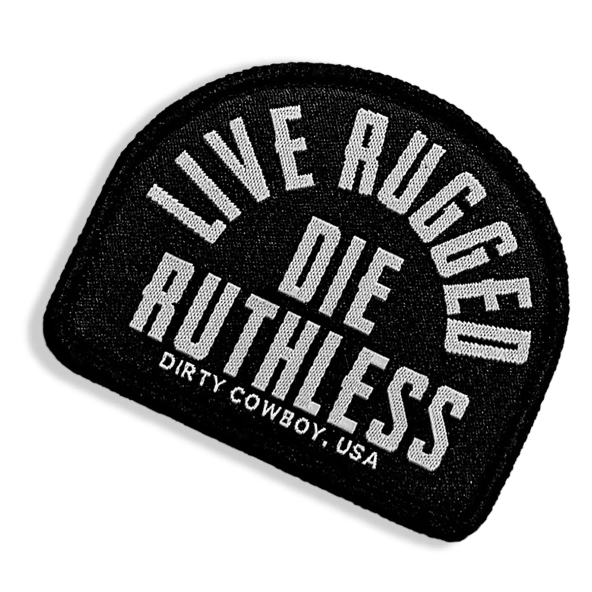 Live Rugged. Die Ruthless Velcro Patch sold by Combat Iron Apparel product image thumbnail 4