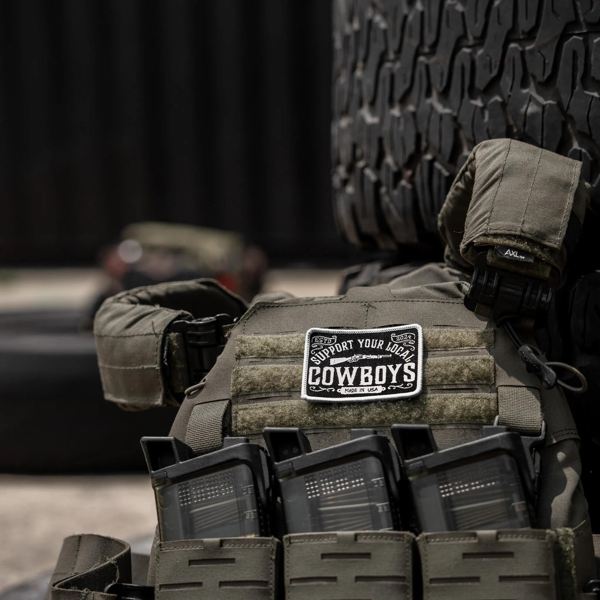 Support Your Local Cowboys Soft Velcro Patch sold by Combat Iron Apparel product image thumbnail 3