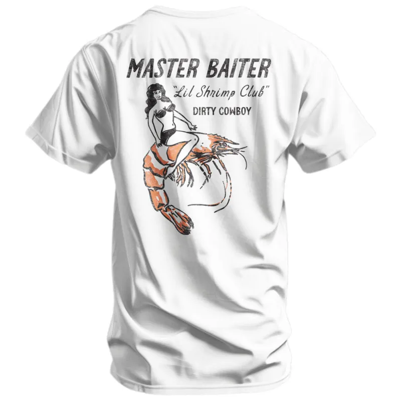 Master Baiter "Lil Shrimp Club" Men's T-Shirt made by Combat Iron Apparel