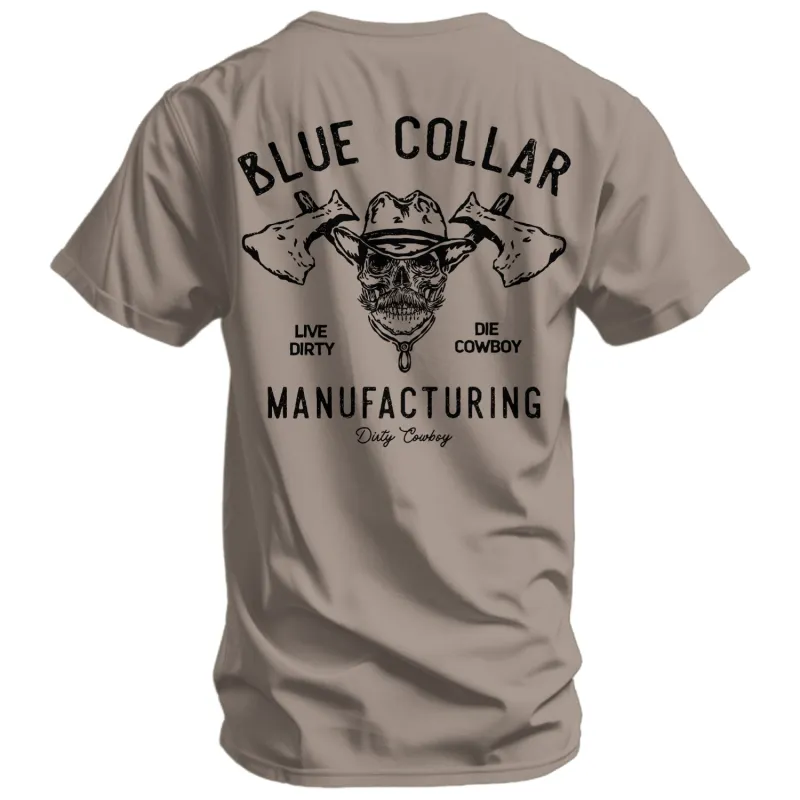 Blue Collar Hatchet Men's T-Shirt made by Combat Iron Apparel