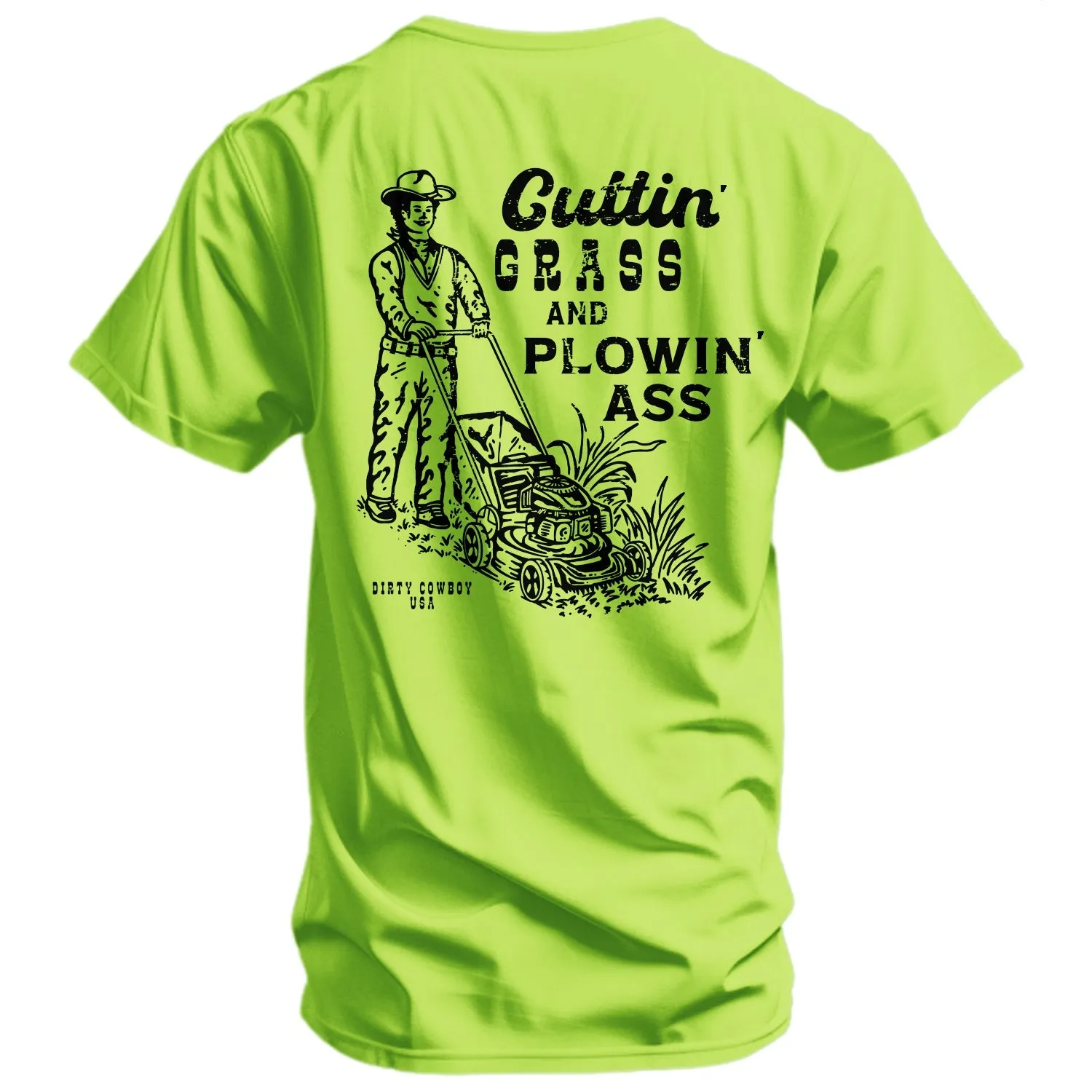 Cutting Grass & Plowin' Ass Men's T-Shirt sold by Combat Iron Apparel