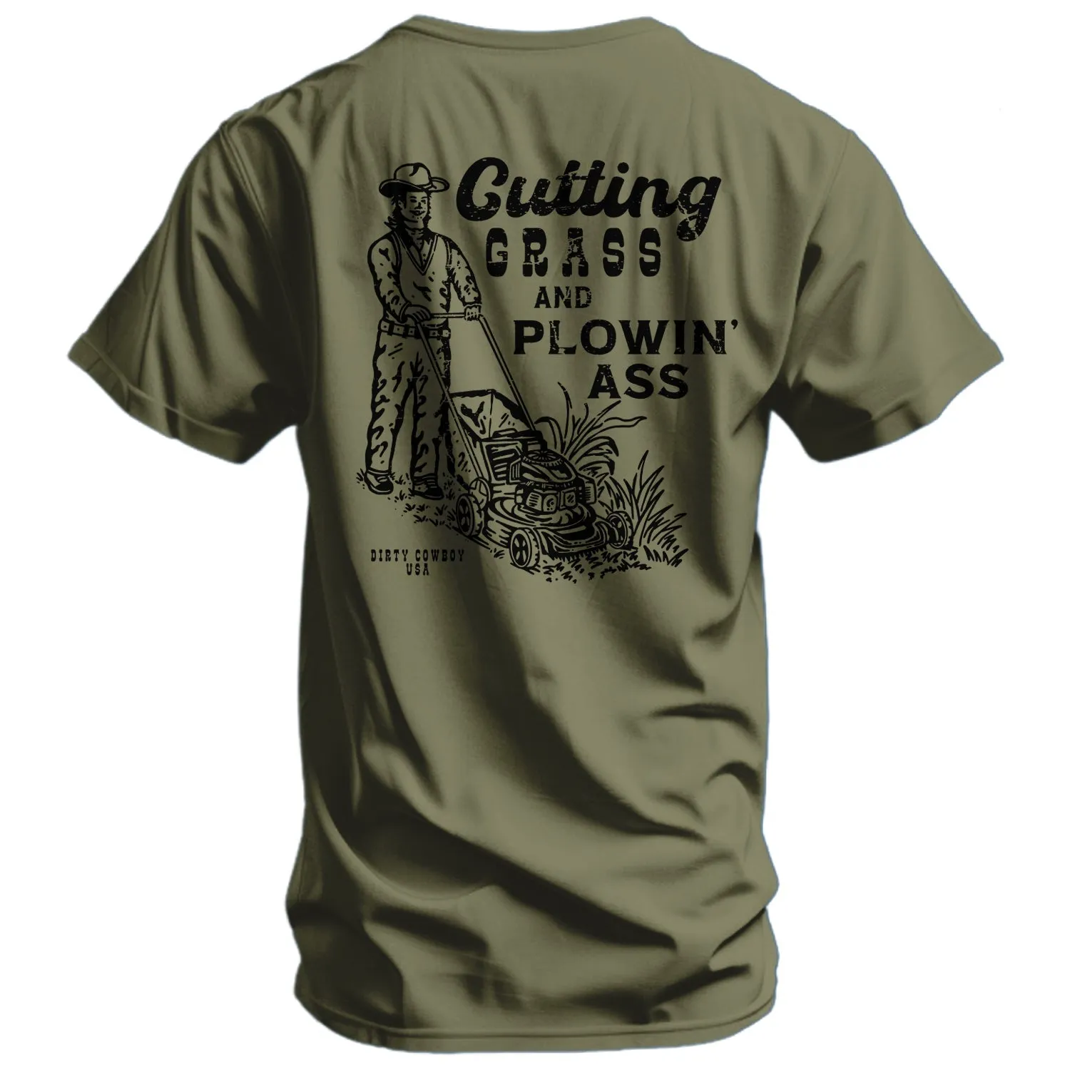 Cutting Grass & Plowin' Ass Men's T-Shirt sold by Combat Iron Apparel product image thumbnail 2