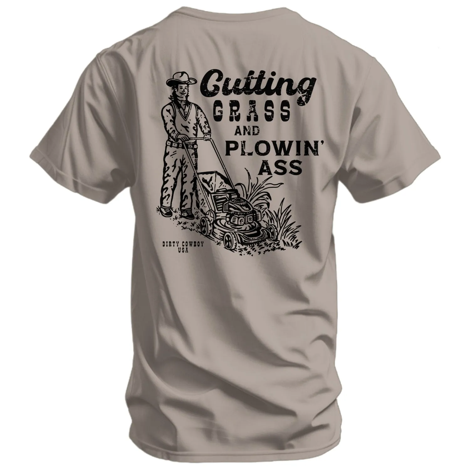 Cutting Grass & Plowin' Ass Men's T-Shirt sold by Combat Iron Apparel product image thumbnail 3